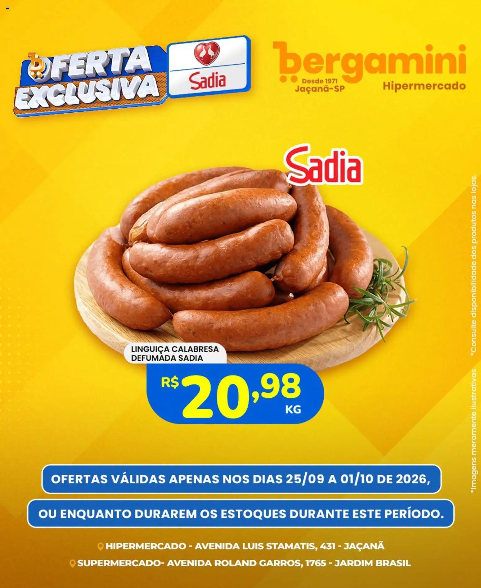 Ofertas Supermercado Bergamini ofertas Sadia e a Perdigão até 01/10/2026. - Página 6