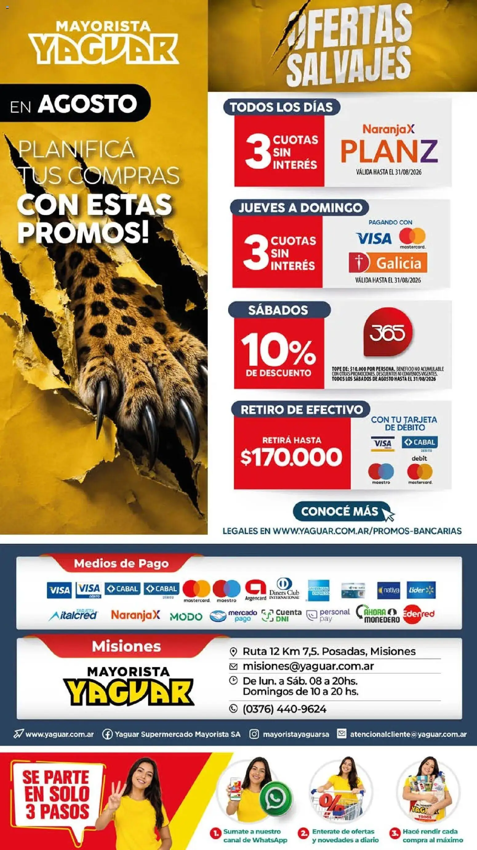 Vista previa del folleto de la tienda Yaguar válido desde el 03/08/2026 
