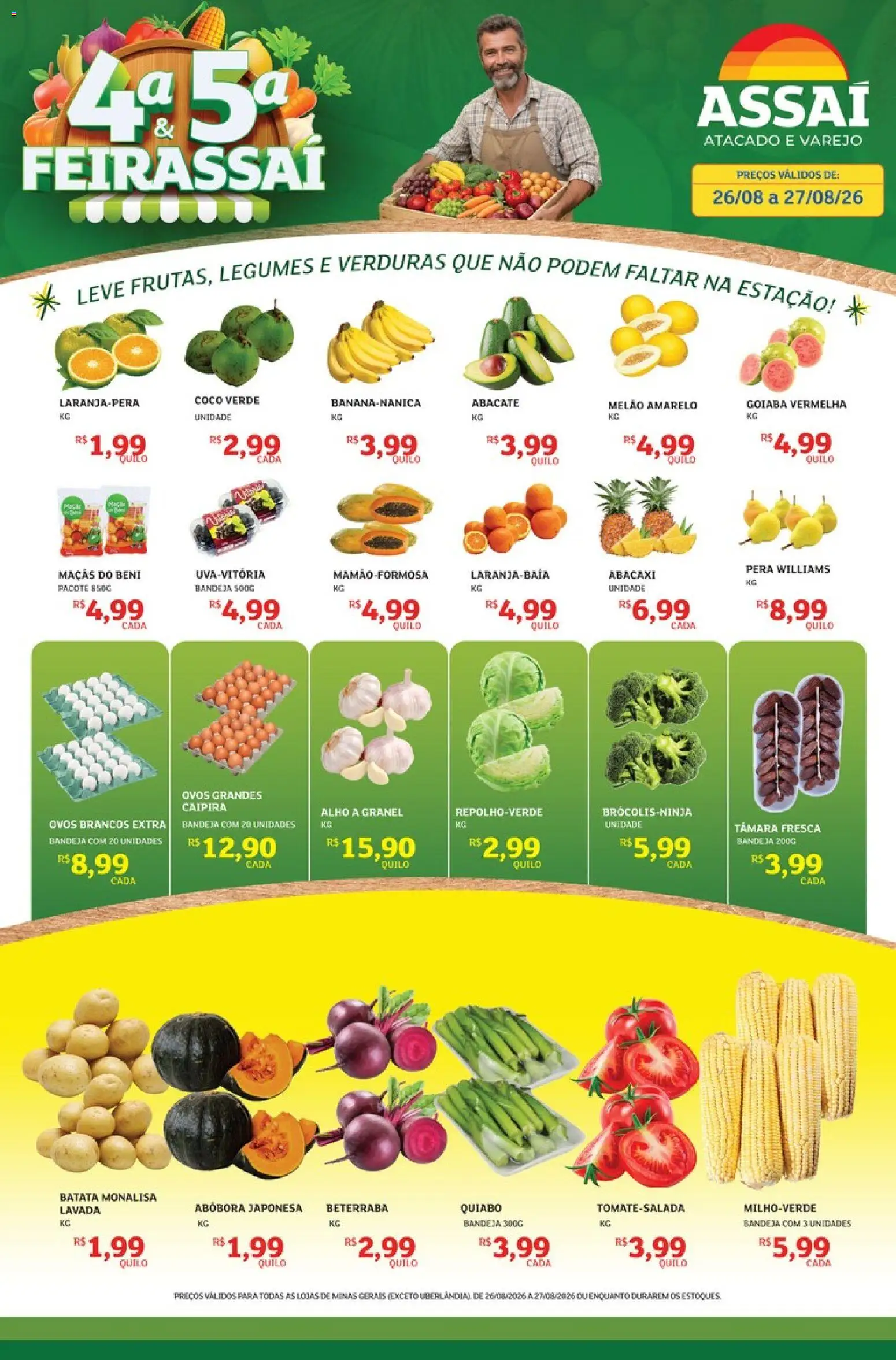 Pré-Visualização do folheto "Assaí Atacadista ofertas - MG" da loja Assaí Atacadista válido a partir de 26/08/2026