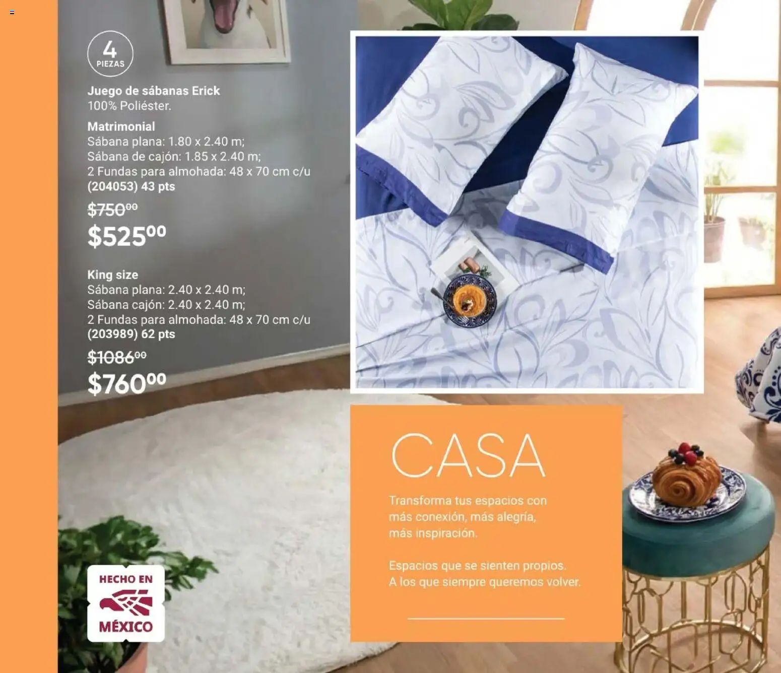 Vista previa las ofertas de la tienda AVON - AVON Casa & Estilo 8 2026 desde el 08/05/2026 - Juego, Almohada, Sabanas