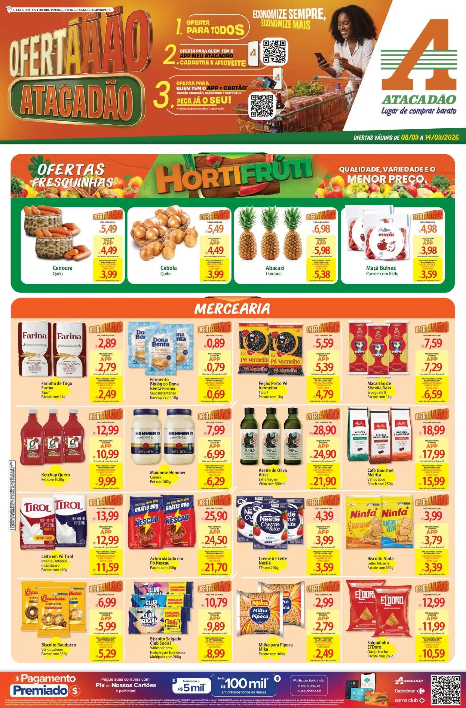 Pré-Visualização do folheto "Atacadão ofertas - PR" da loja Atacadão válido a partir de 08/09/2026