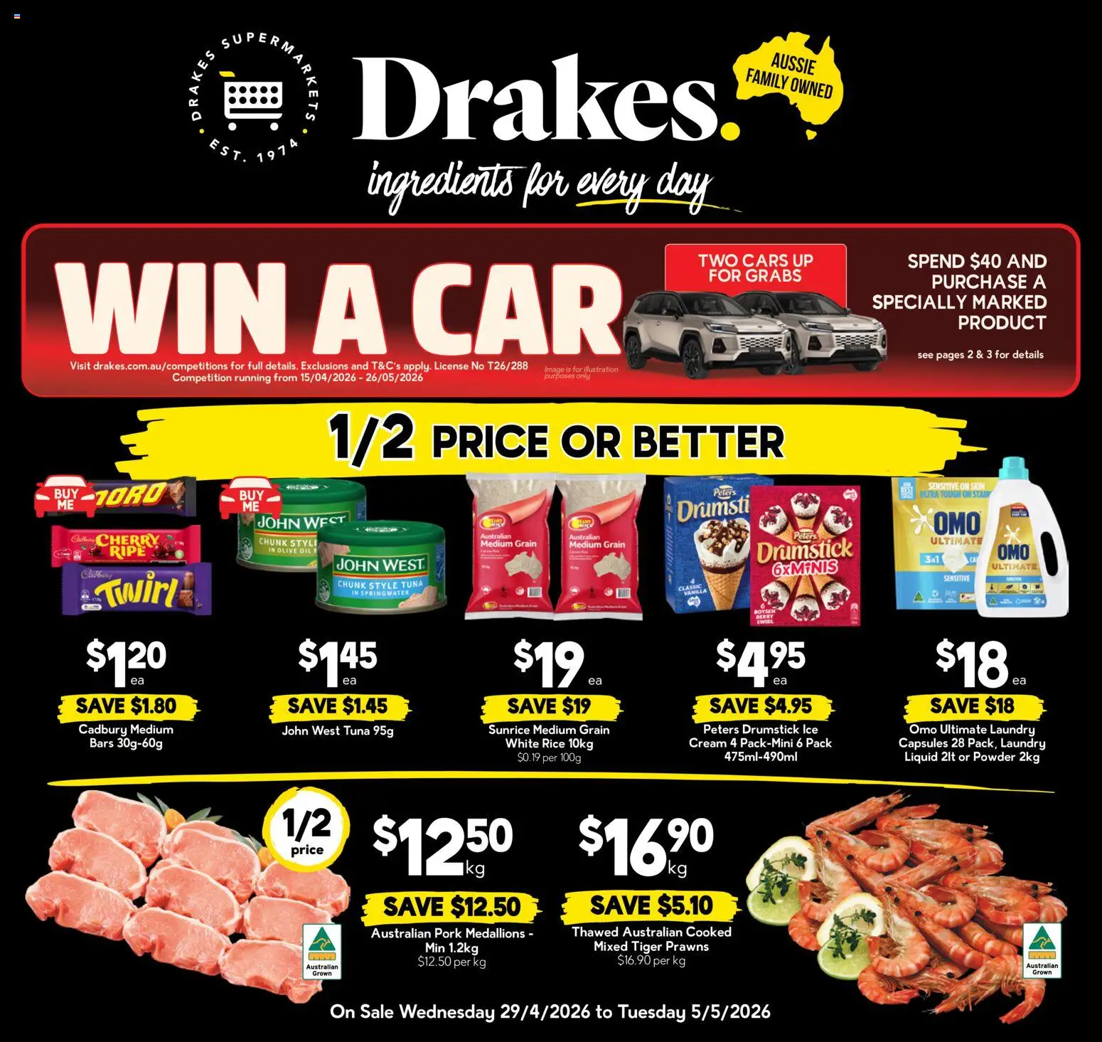 Preview of catalogue Drakes catalogue QLD from shop Drakes valid 29/04/2026