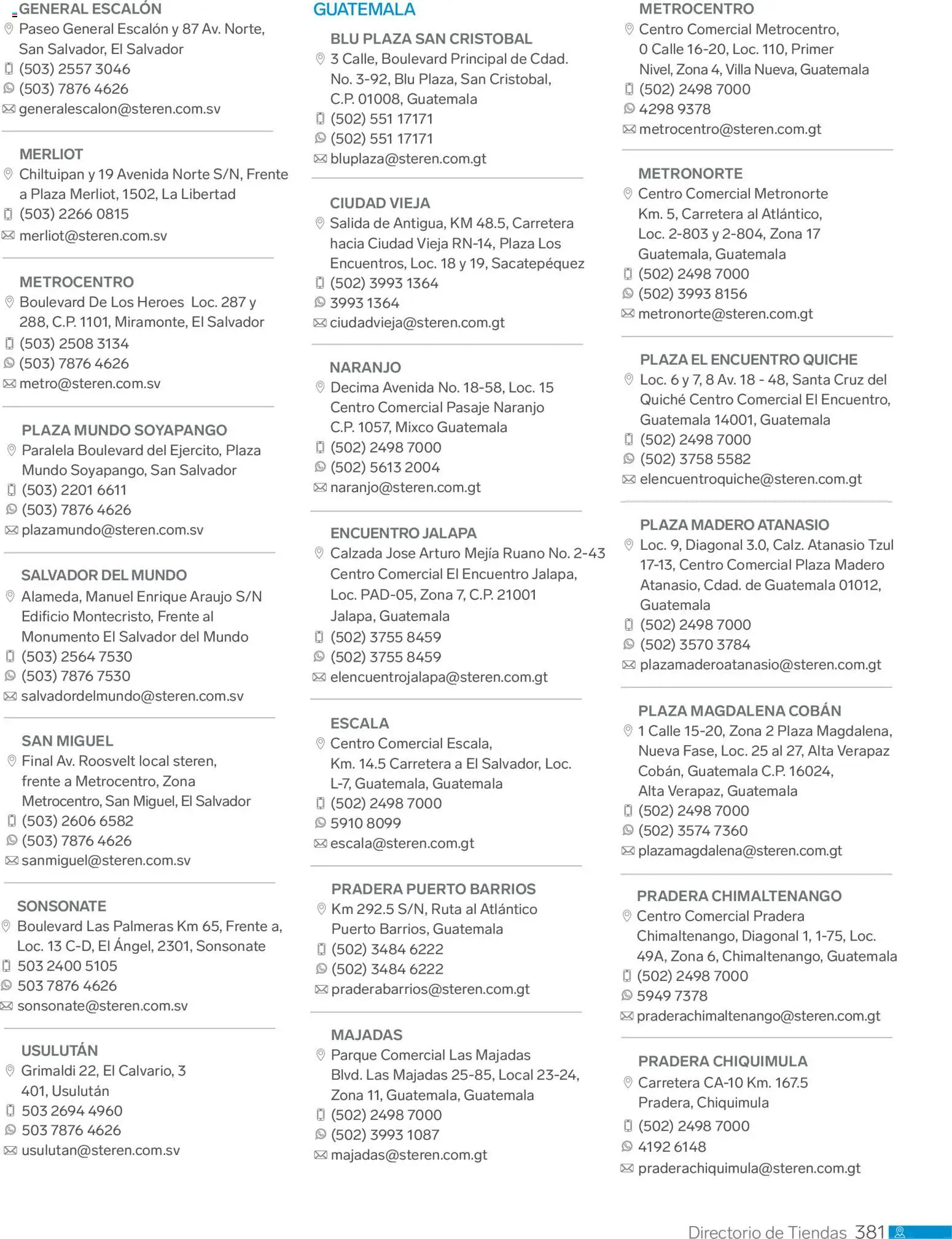 Vista previa las ofertas de la tienda Steren - Catálogo desde el 01/01/2026 