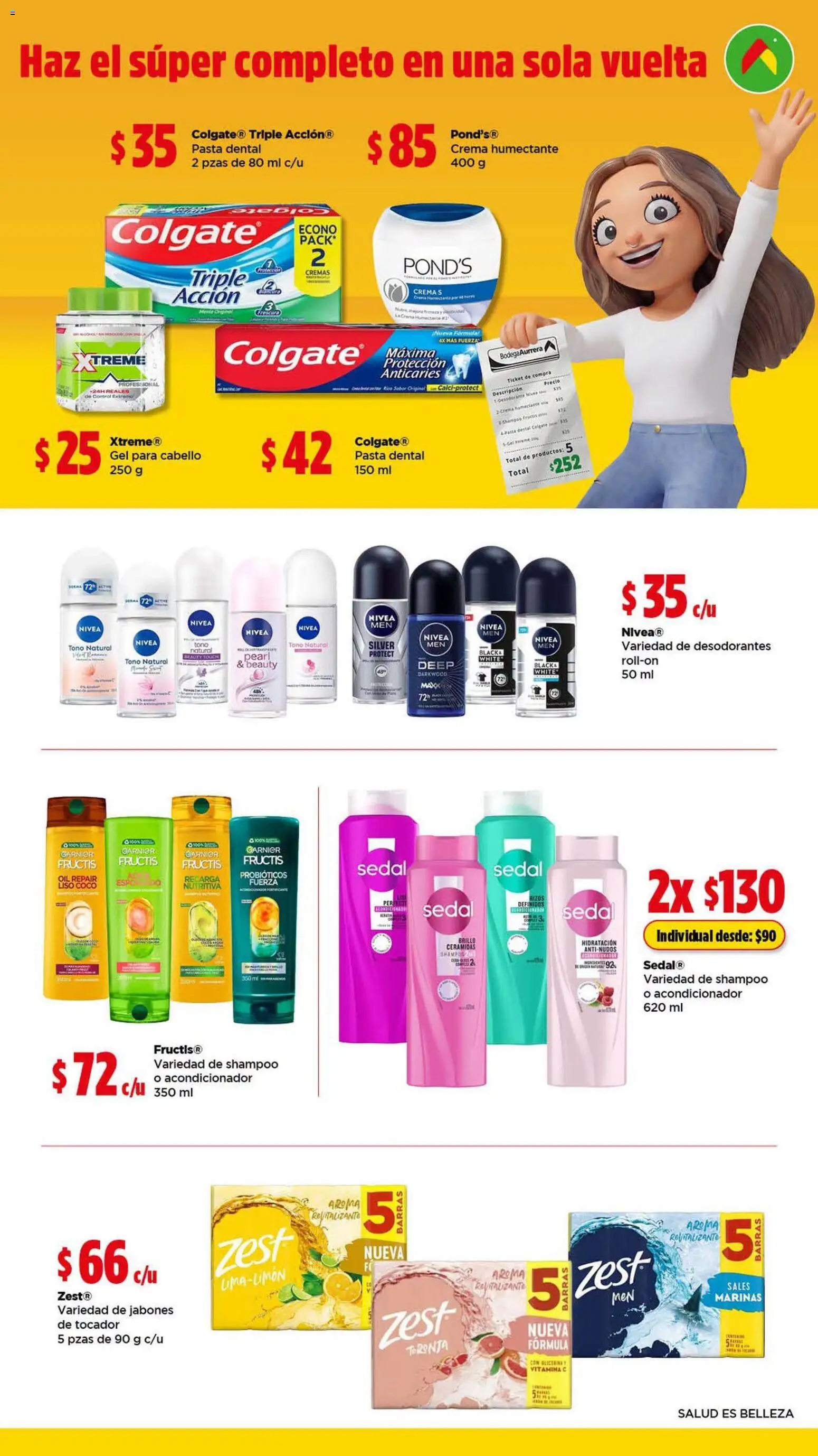 Vista previa las ofertas de la tienda Bodega Aurrerá - Bodega Aurrerá folleto Que no te falte nada para la limpieza desde el 21/09/2026 - Coco, Shampoo, Pasta, Crema, Acondicionador, Sales, Pasta dental, Brillo
