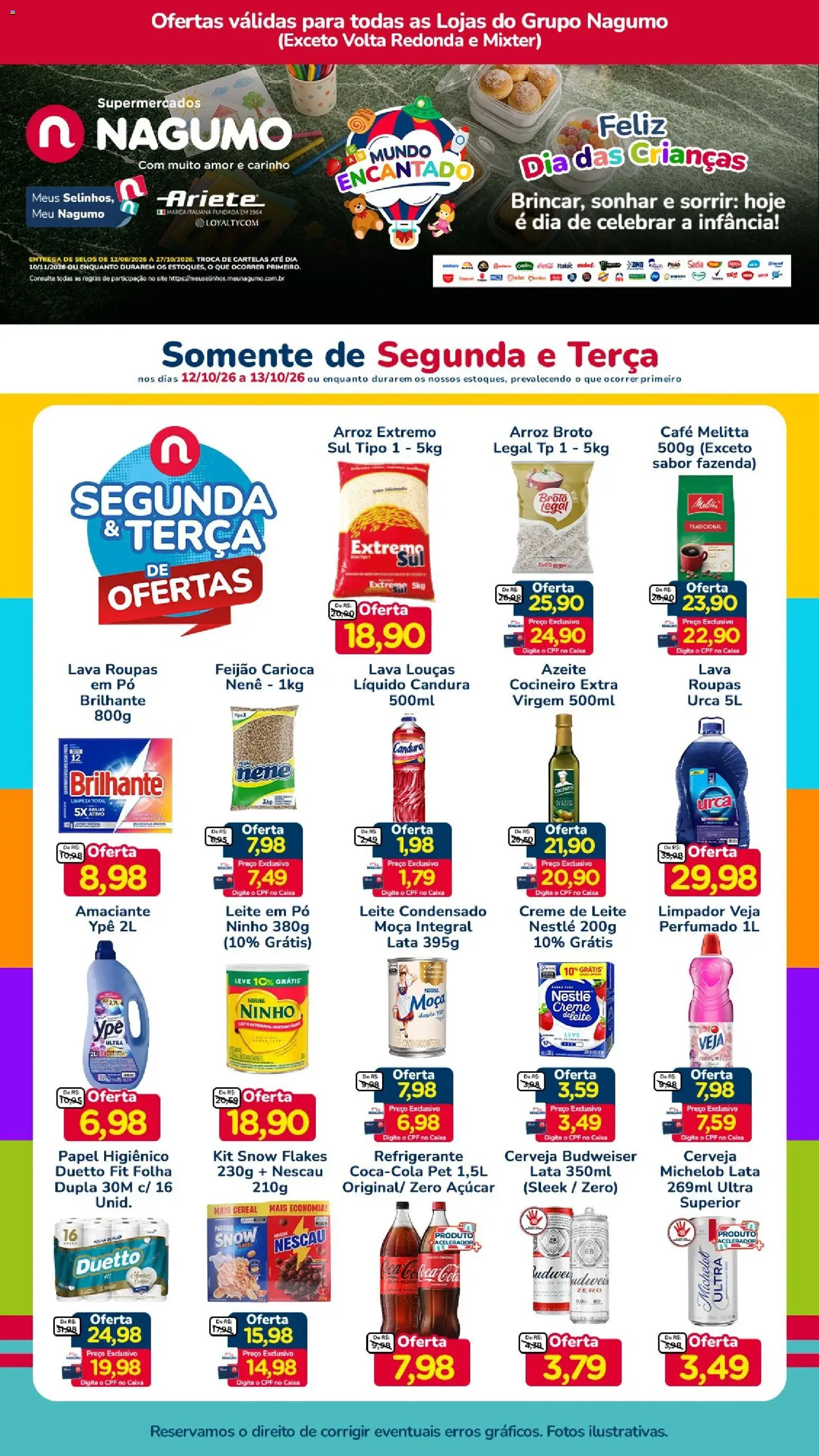 Pré-Visualização do folheto "Nagumo ofertas Segunda e Terça" da loja Nagumo válido a partir de 12/10/2026