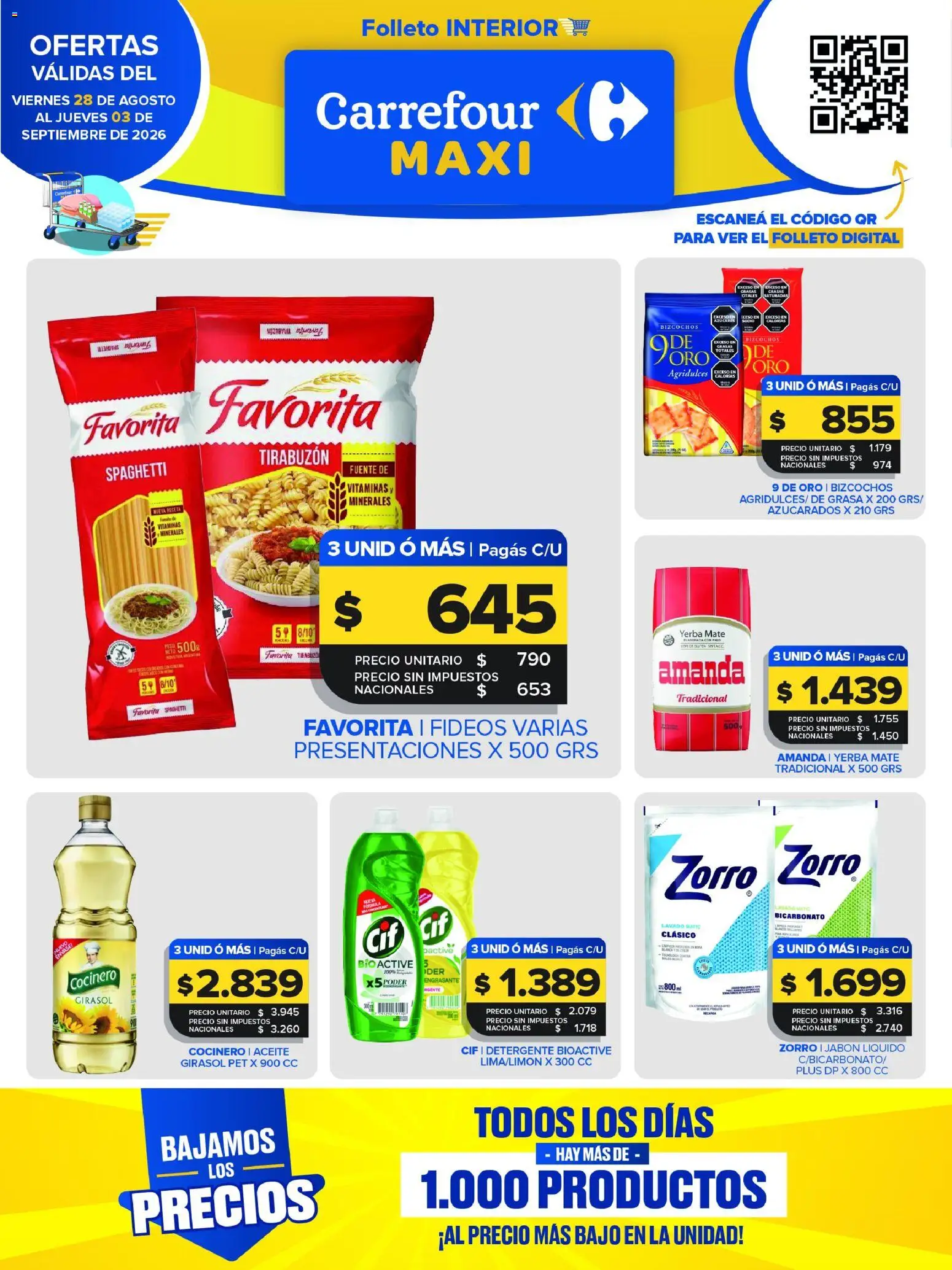 Vista previa del folleto de la tienda Carrefour Maxi válido desde el 28/08/2026 