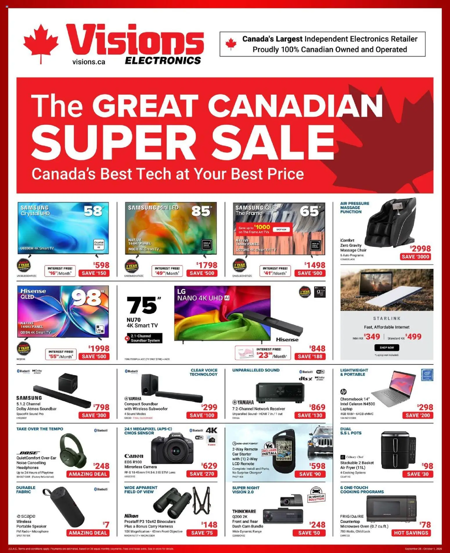Preview of leaflet Visions weekly flyer / circulaire from shop Visions is valid from Sep 25, 2026