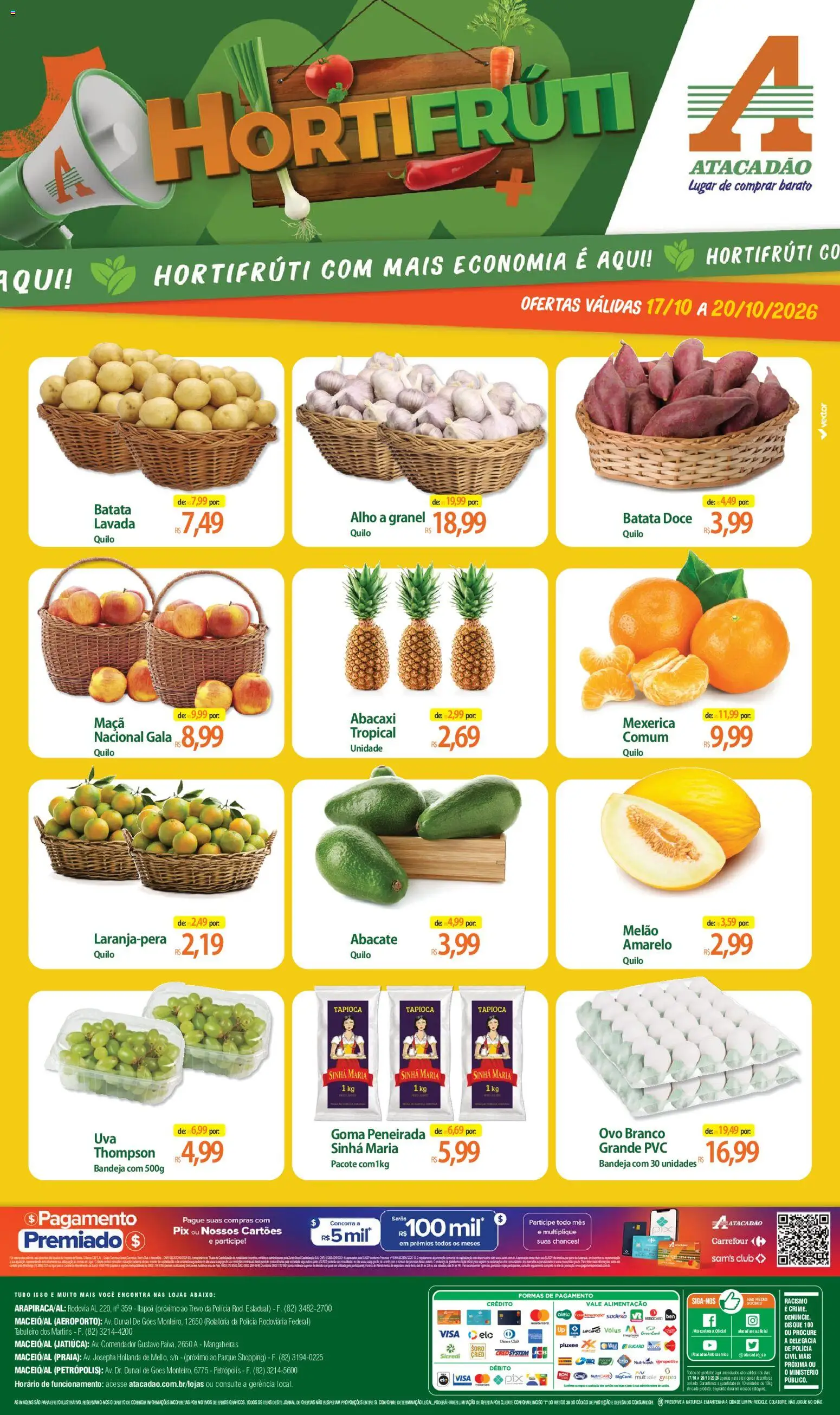 Pré-Visualização do folheto "Atacadão ofertas - AL" da loja Atacadão válido a partir de 17/10/2026