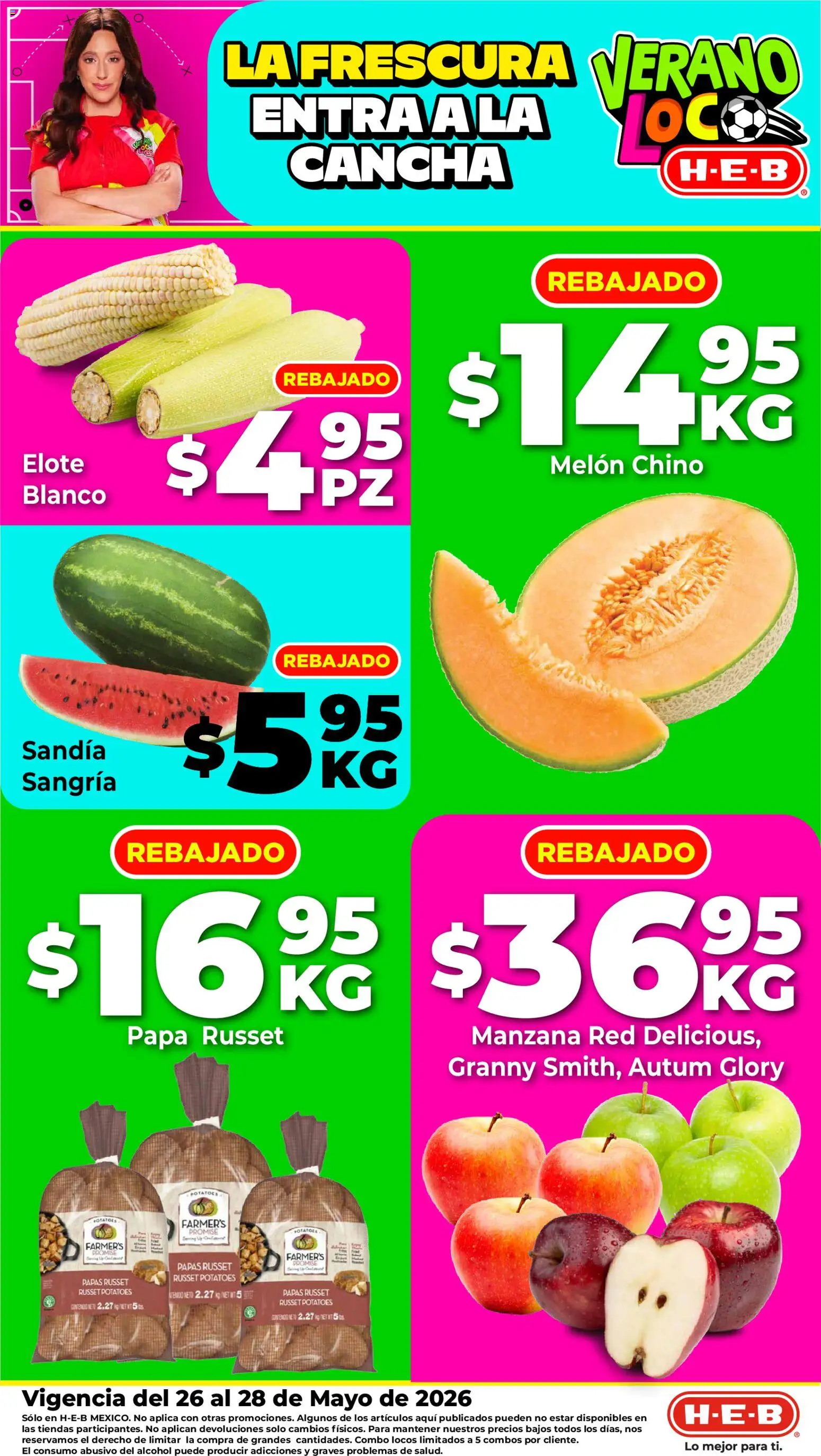 Vista previa las ofertas de la tienda H-E-B - H-E-B folleto Fruta y venduras desde el 26/05/2026 