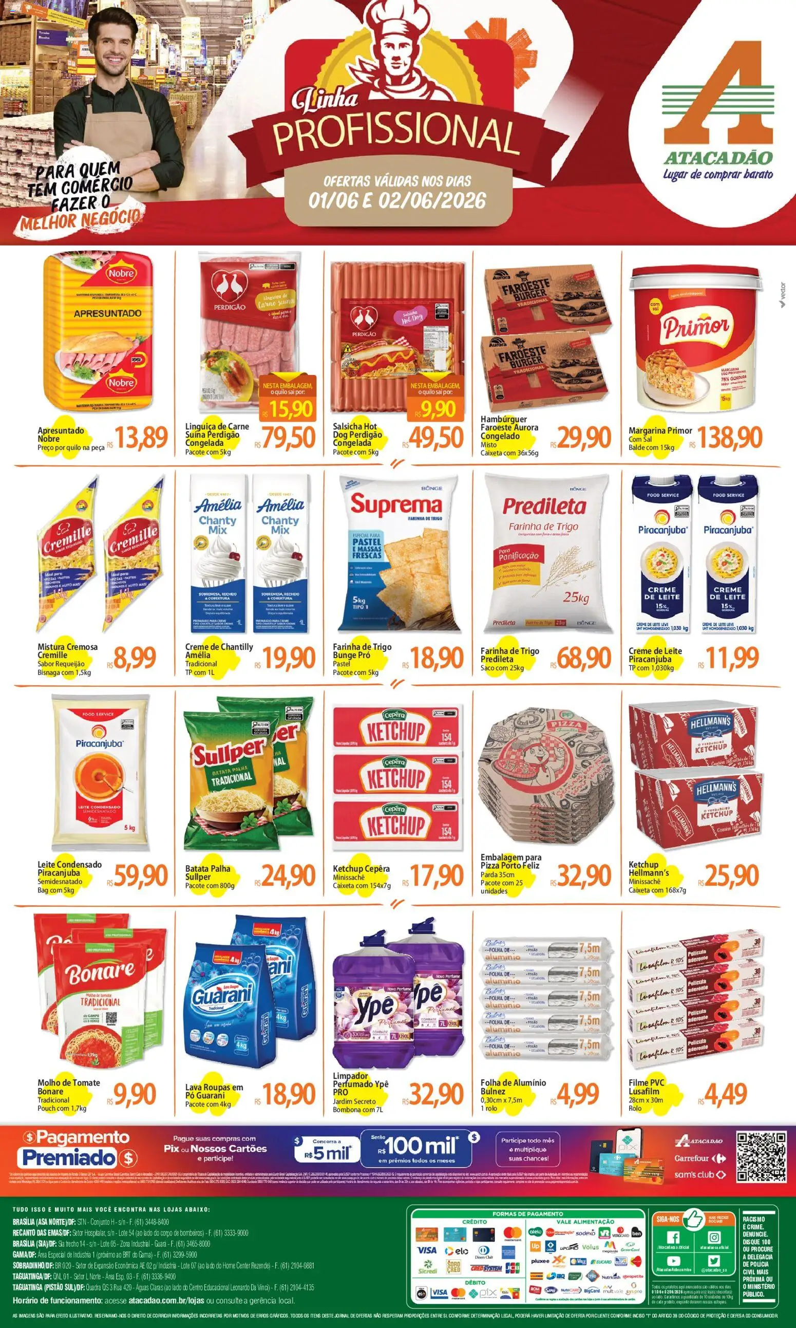 Pré-Visualização do folheto "Atacadão ofertas - DF" da loja Atacadão válido a partir de 01/06/2026
