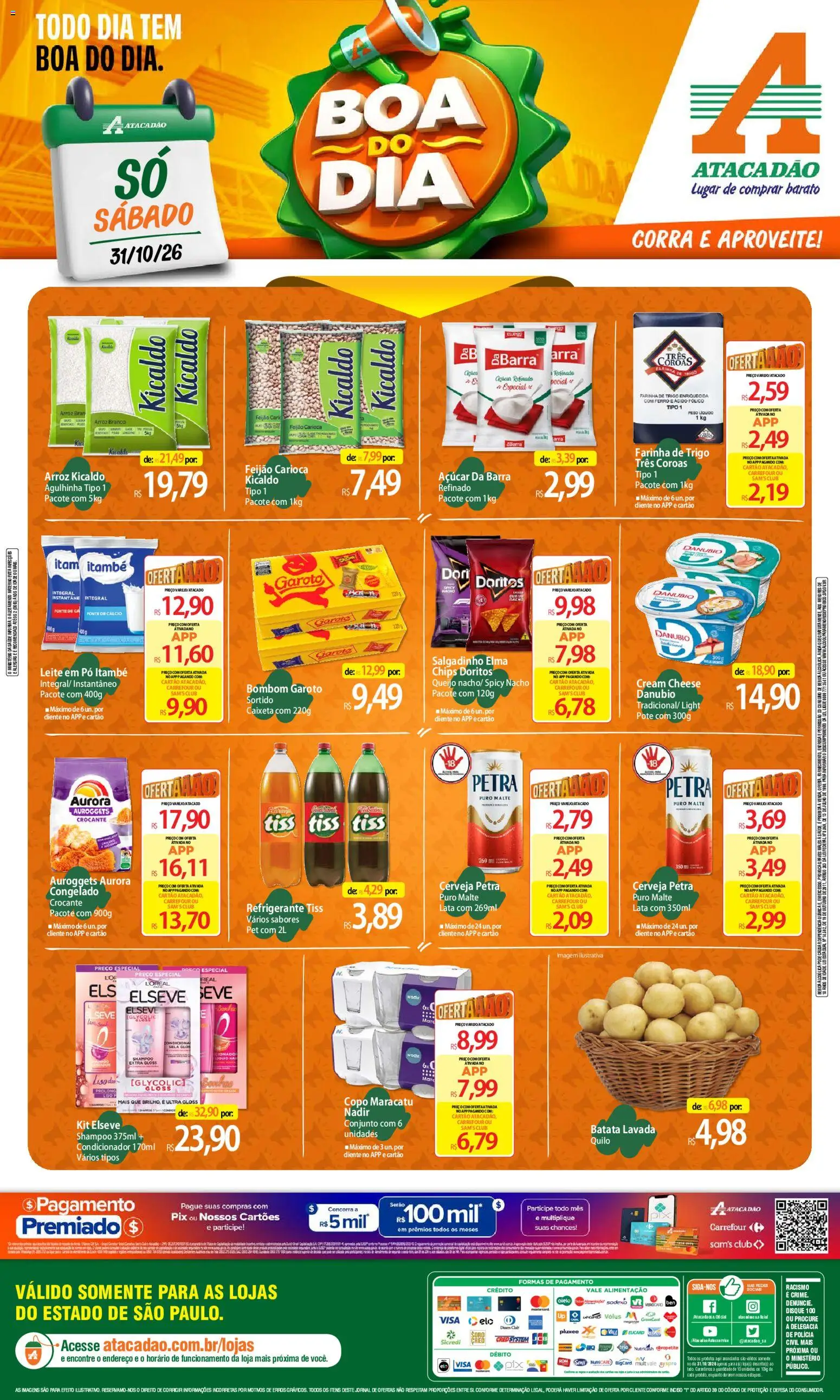 Pré-Visualização do folheto "Atacadão ofertas - SP" da loja Atacadão válido a partir de 31/10/2026
