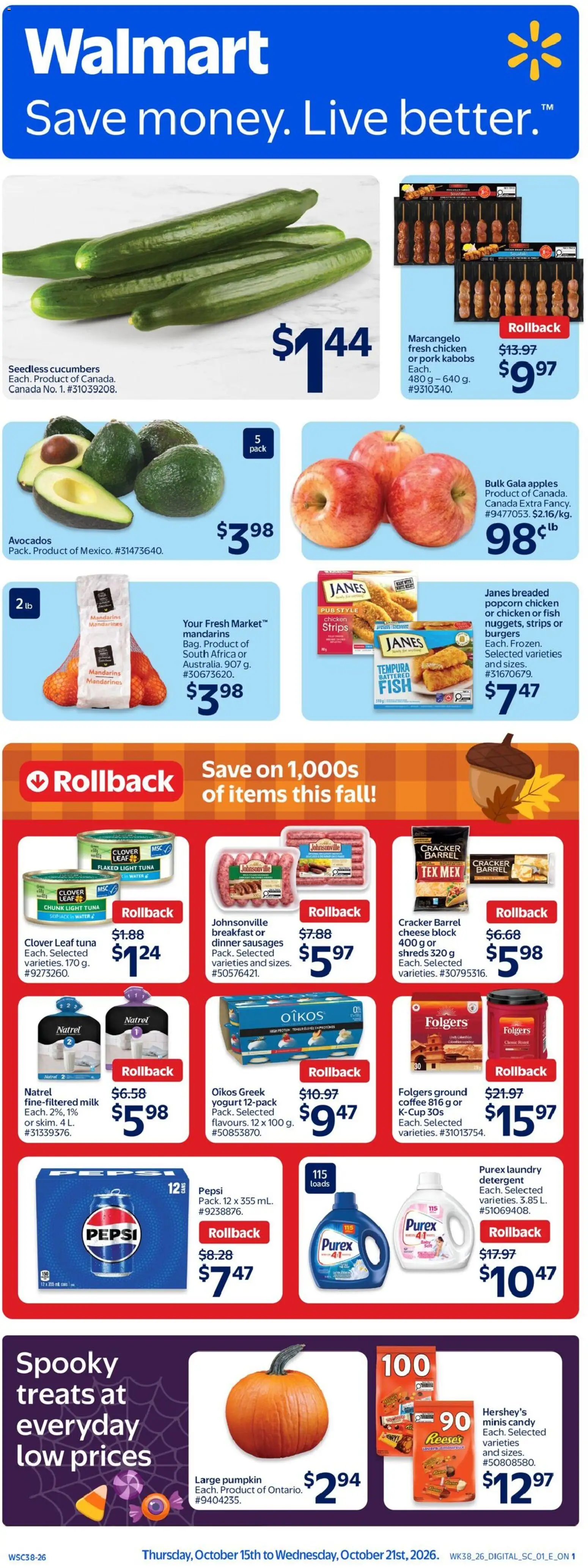 Preview of leaflet Walmart weekly flyer from shop Walmart is valid from Oct 15, 2026