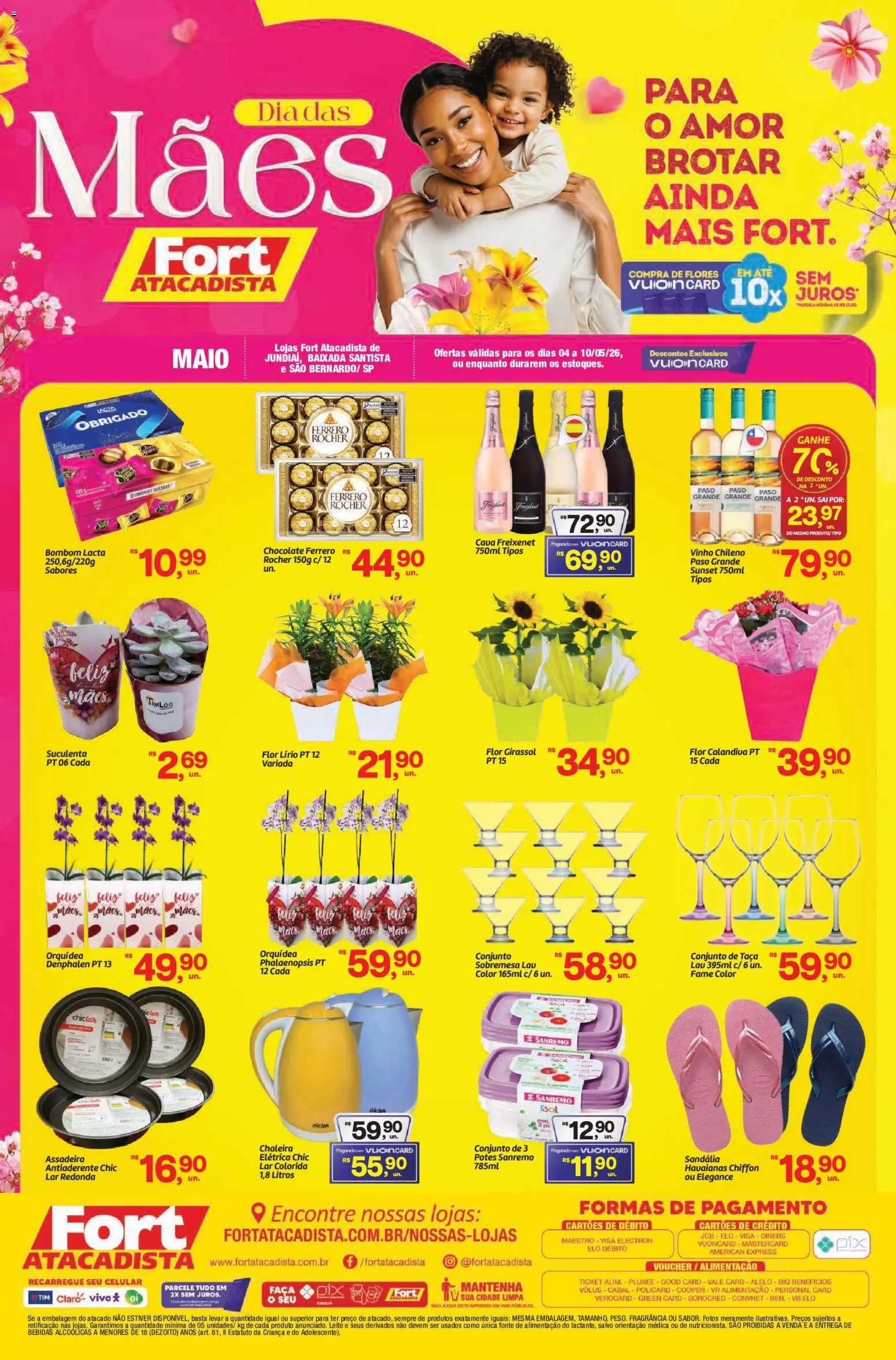 Pré-Visualização do folheto "Fort Atacadista ofertas Dia das Maes" da loja Fort Atacadista válido a partir de 04/05/2026