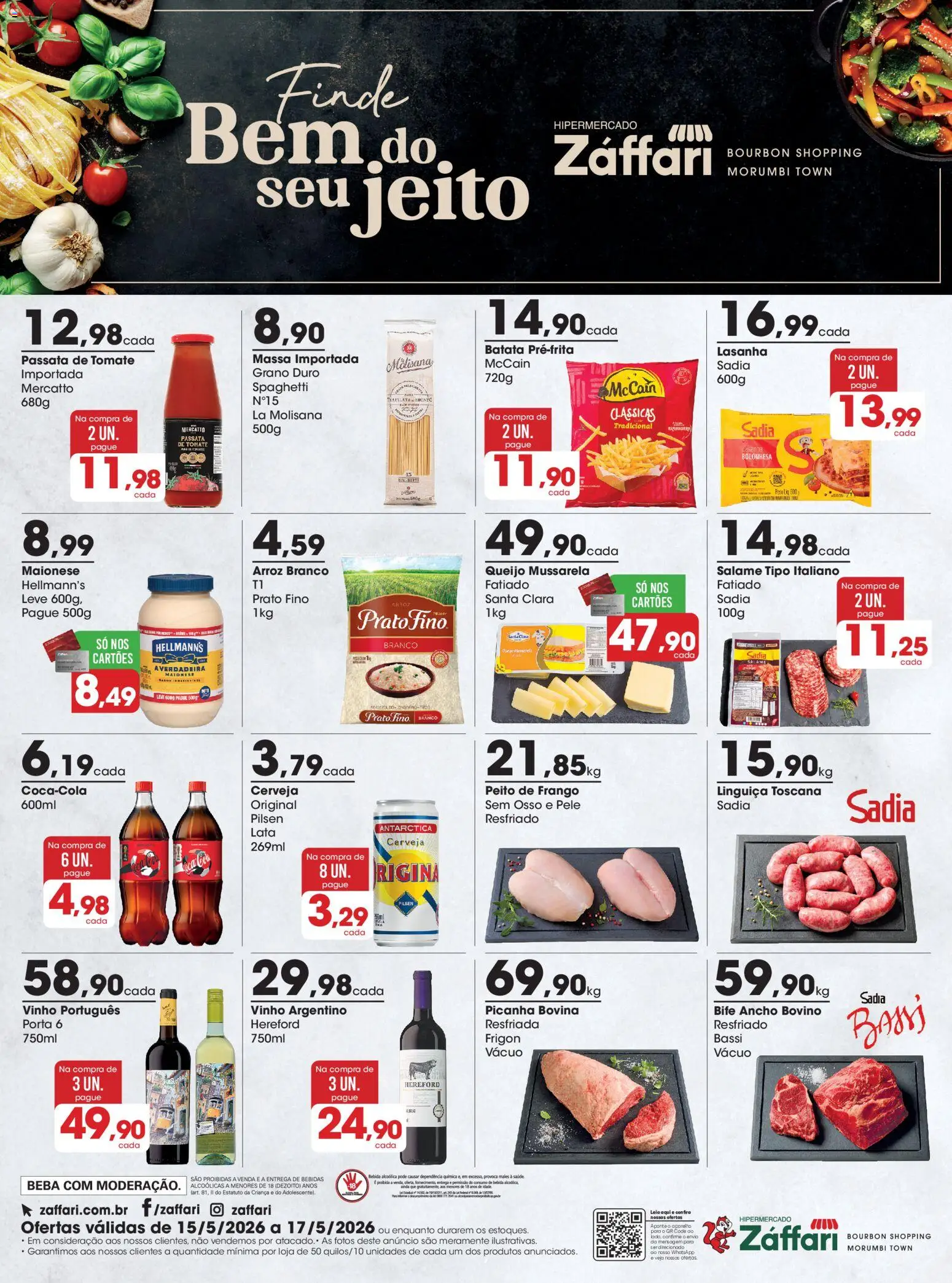 Pré-Visualização do folheto "Zaffari ofertas Final de Semana - SP" da loja Zaffari válido a partir de 15/05/2026