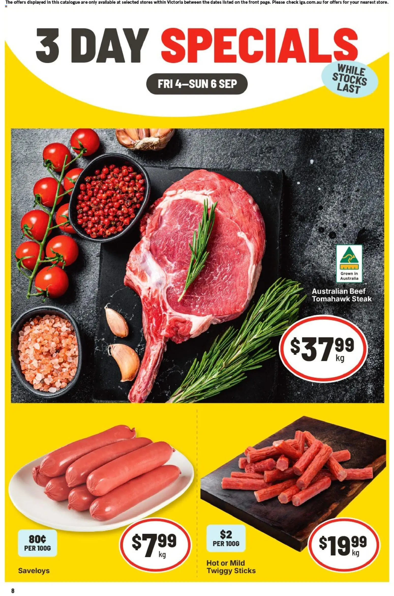Preview of catalogue IGA 3 Day Specials Coburg from shop IGA valid 04/09/2026