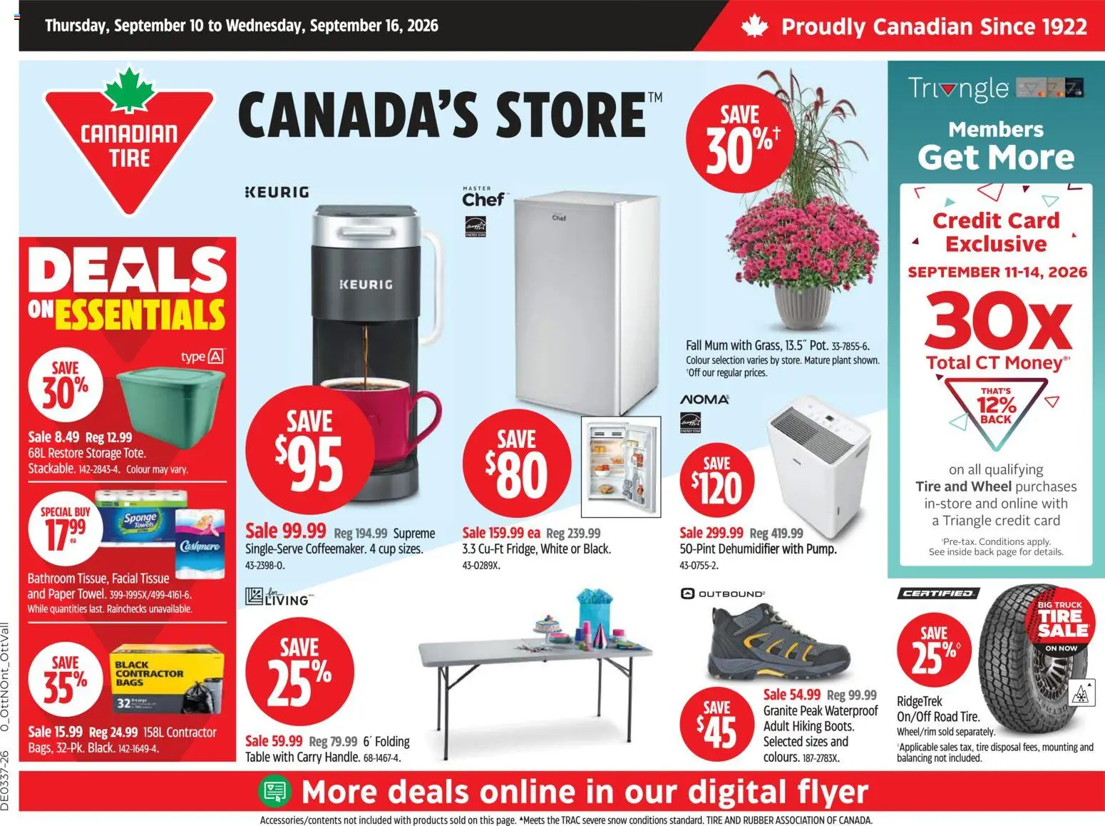 Preview of leaflet Canadian Tire weekly flyer from shop Canadian Tire is valid from Sep 10, 2026