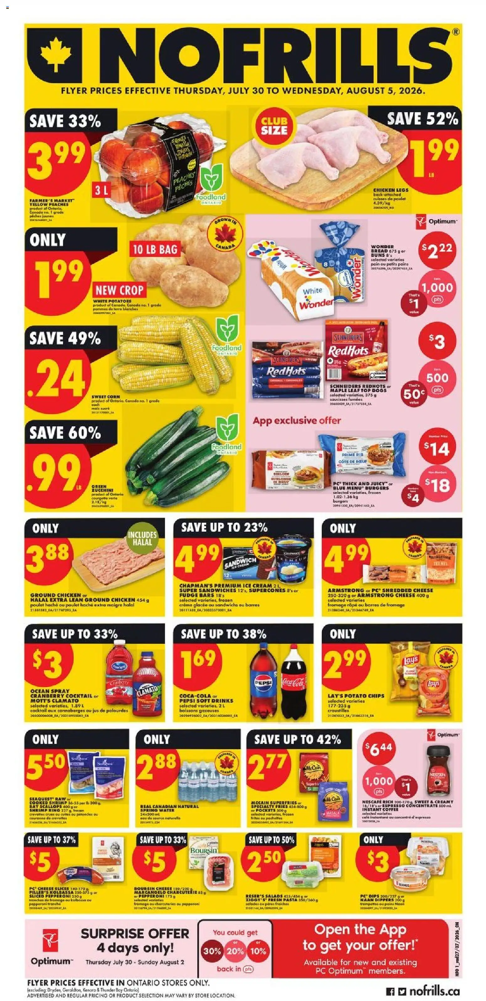Preview of leaflet No Frills weekly flyer / circulaire from shop No Frills is valid from Jul 30, 2026