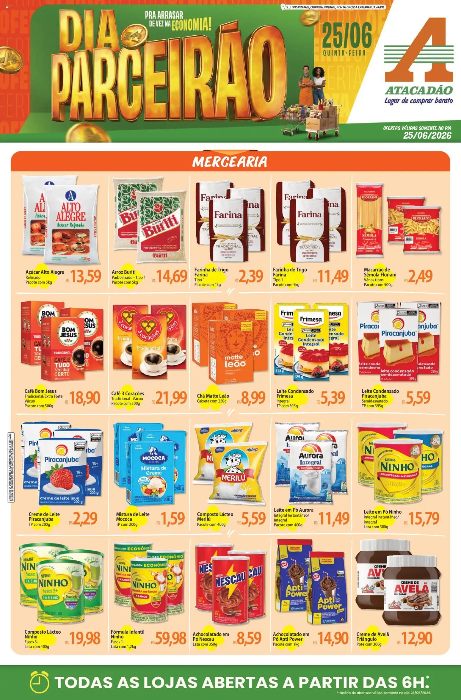 Pré-Visualização do folheto "Atacadão ofertas - PR" da loja Atacadão válido a partir de 25/06/2026