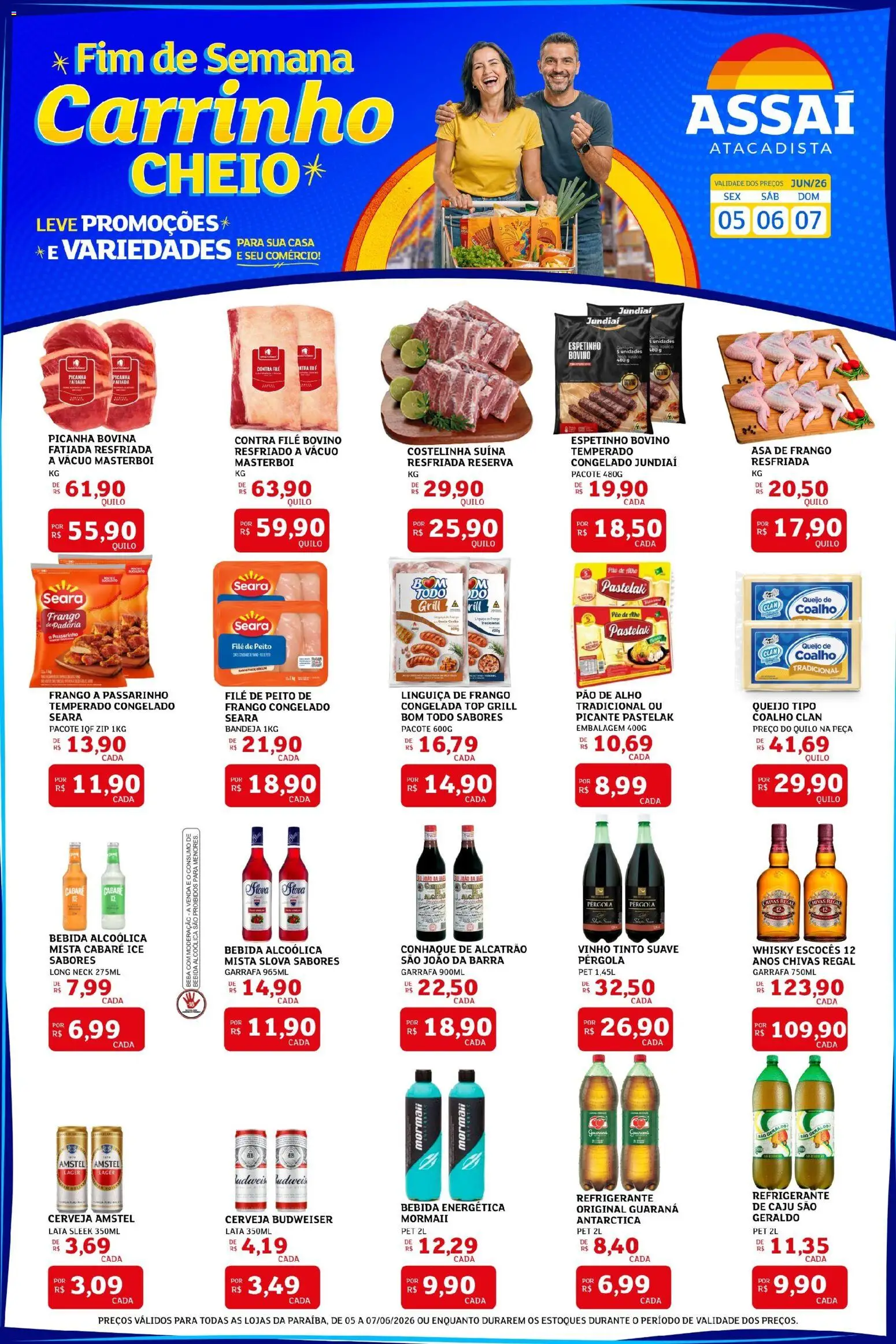 Pré-Visualização do folheto "Assaí Atacadista ofertas - PB" da loja Assaí Atacadista válido a partir de 05/06/2026