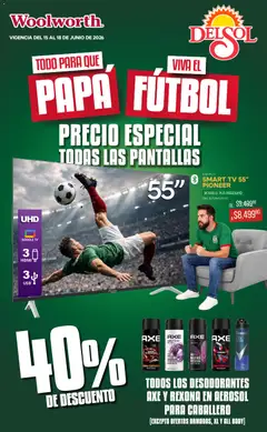 Vista previa las ofertas de la tienda Del Sol y Woolworth - Del Sol y Woolworth catálogo desde el 15/06/2026 