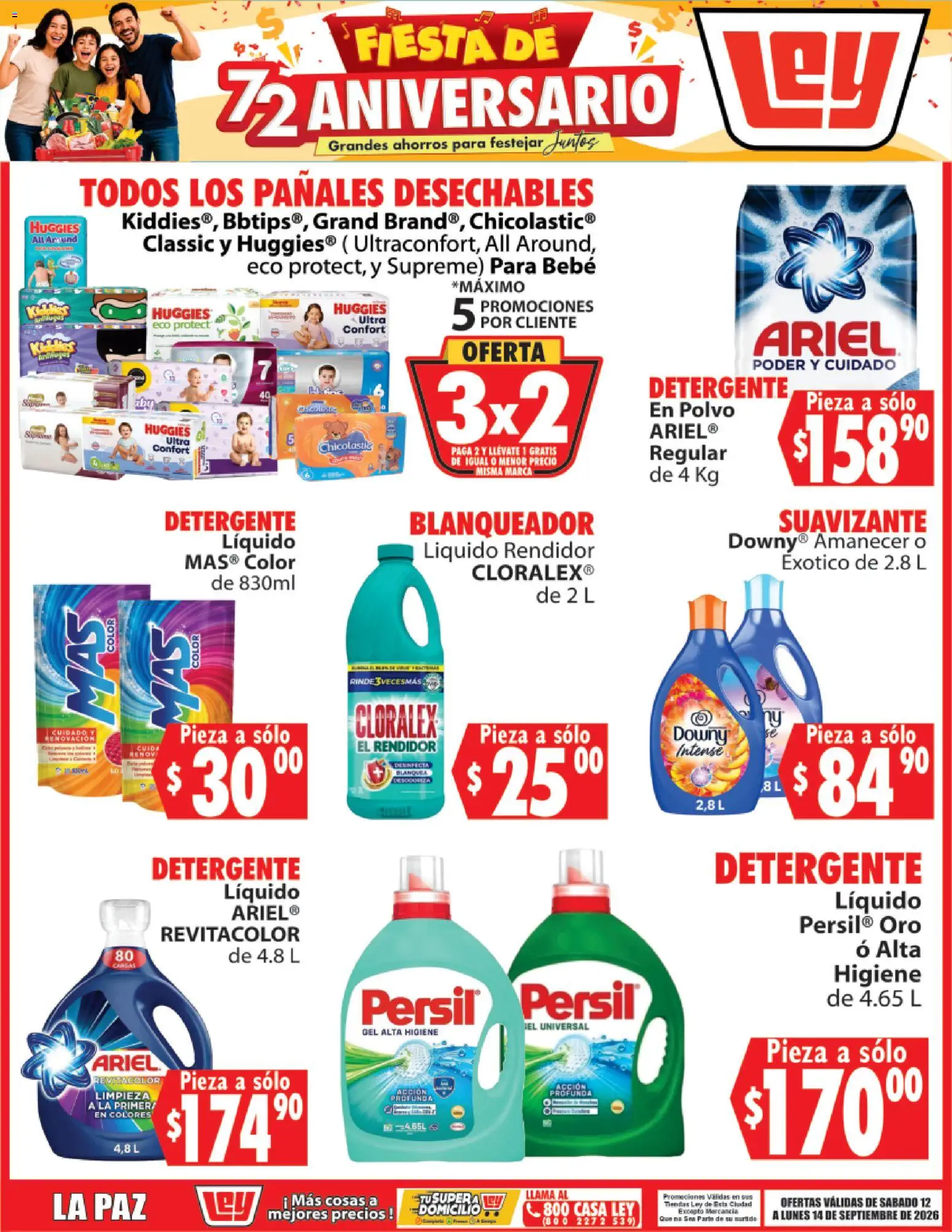 Vista previa las ofertas de la tienda Casa Ley - Casa Ley folleto Fiesta de 72 aniversario desde el 12/09/2026 