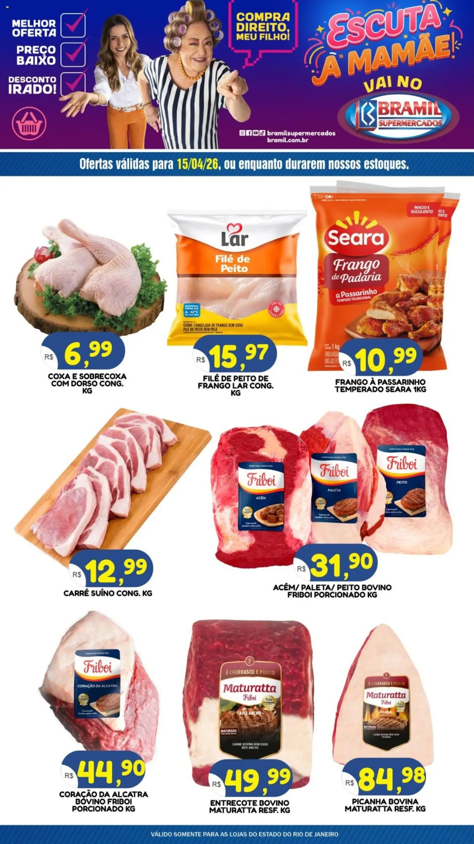 Bramil Supermercados Bramil Supermercados ofertas do Dia (de 15/04/2026 ...