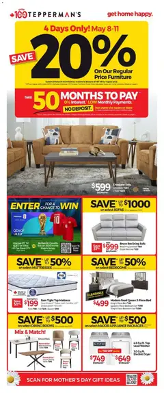 Preview of leaflet Tepperman's weekly flyer / circulaire from shop Tepperman's is valid from May 08, 2026