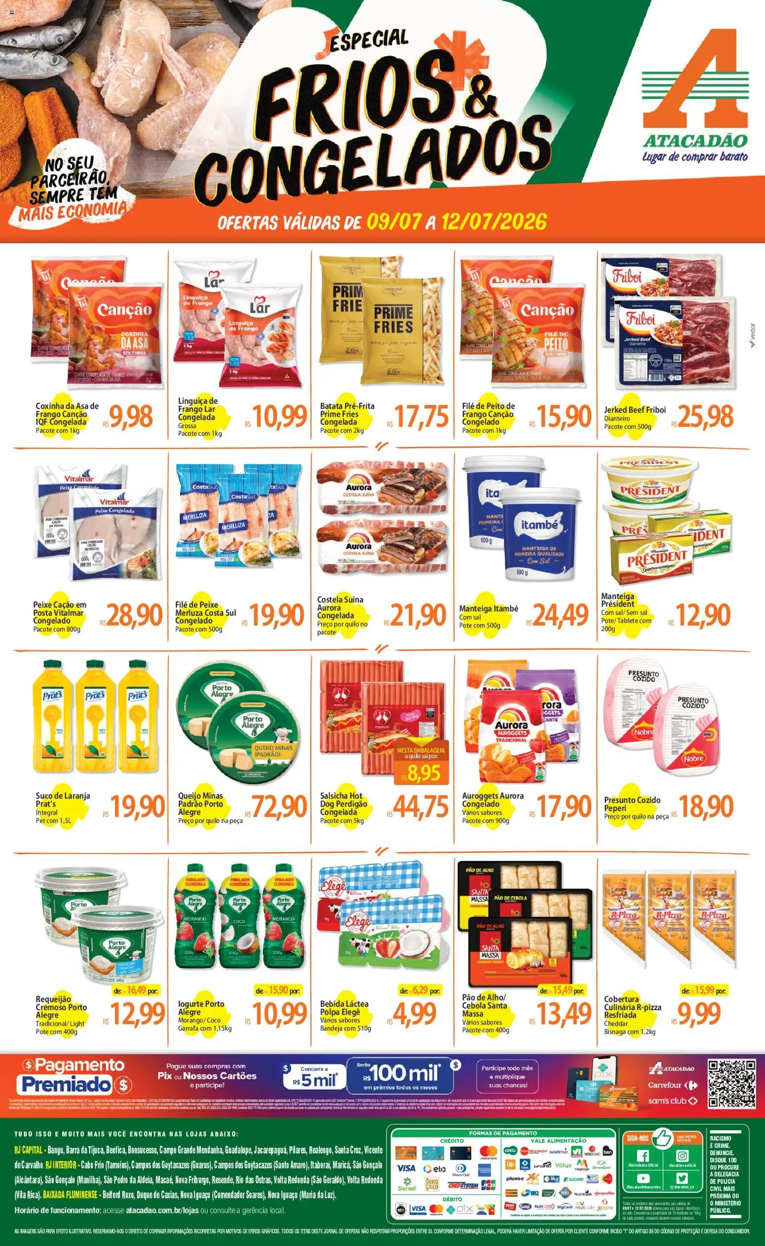 Pré-Visualização do folheto "Atacadão ofertas - RJ" da loja Atacadão válido a partir de 09/07/2026