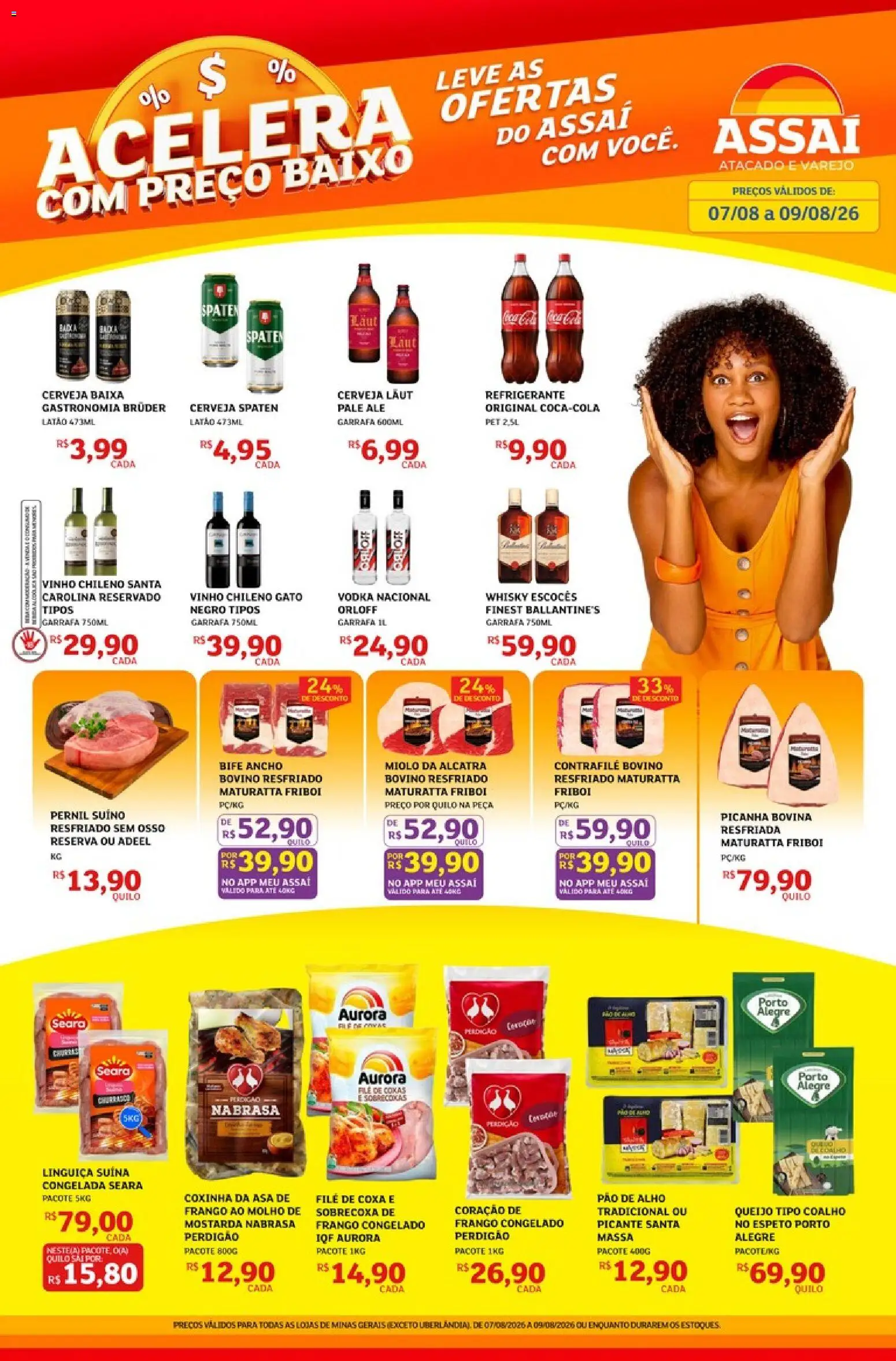 Pré-Visualização do folheto "Assaí Atacadista ofertas - MG" da loja Assaí Atacadista válido a partir de 07/08/2026