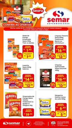 Pré-Visualização do folheto "Semar Supermercado ofertas Seara" da loja Semar Supermercado válido a partir de 01/08/2026