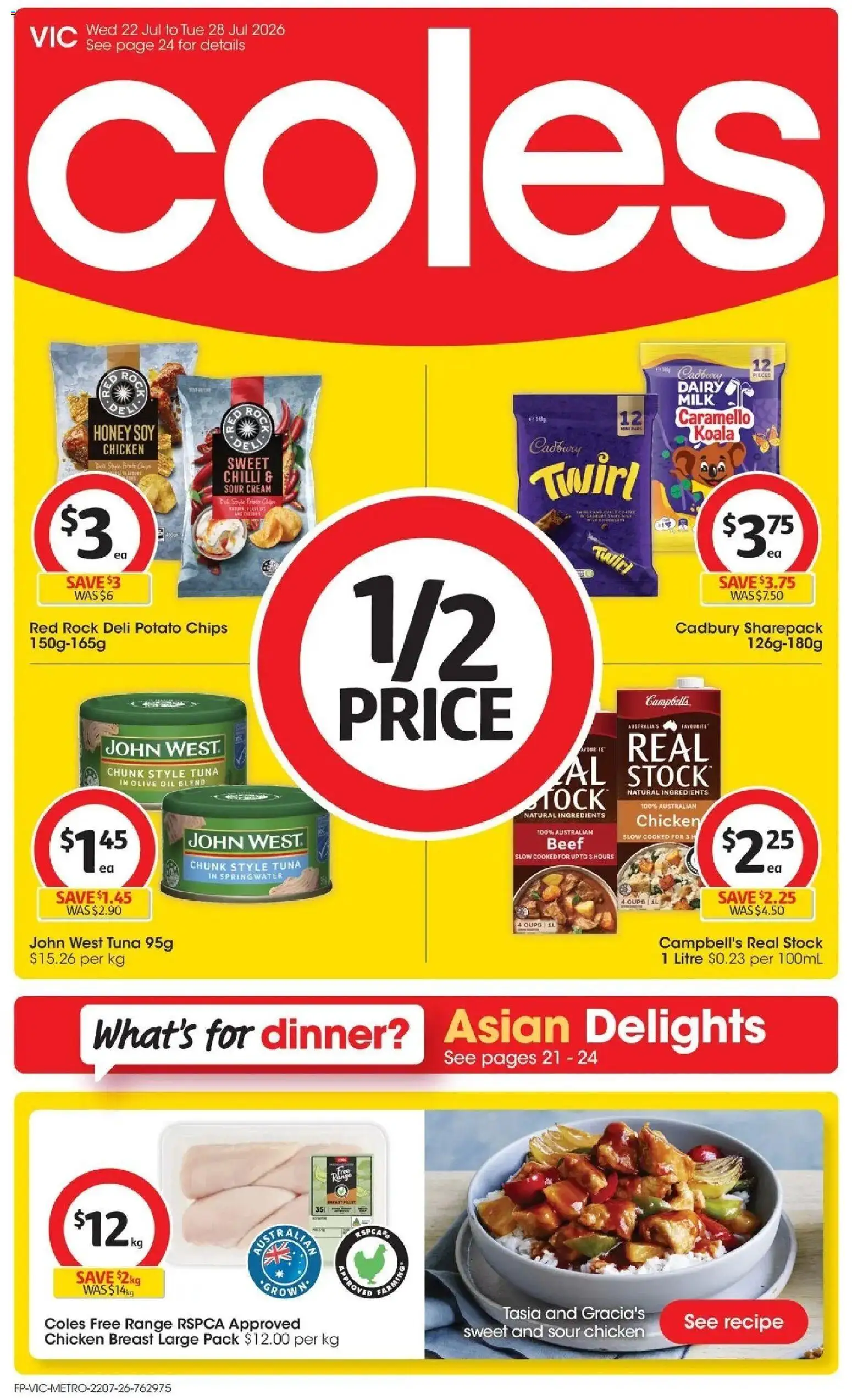 Preview of catalogue Coles catalogue VIC from shop Coles valid 22/07/2026