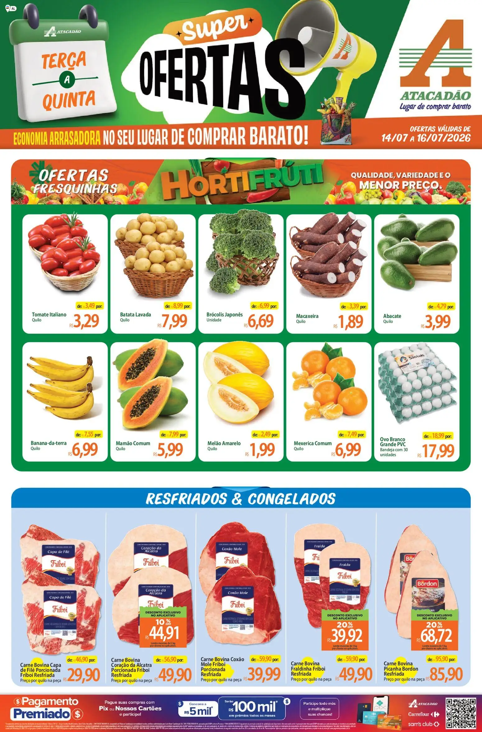 Pré-Visualização do folheto "Atacadão ofertas - AL" da loja Atacadão válido a partir de 14/07/2026