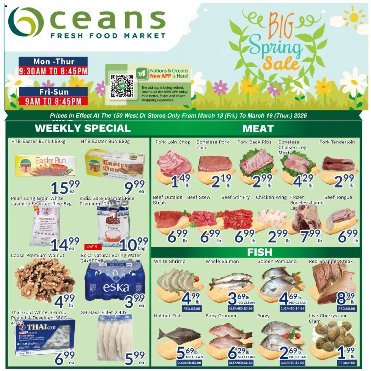Preview of leaflet Oceans weekly flyer / circulaire from shop Oceans is valid from Mar 13, 2026