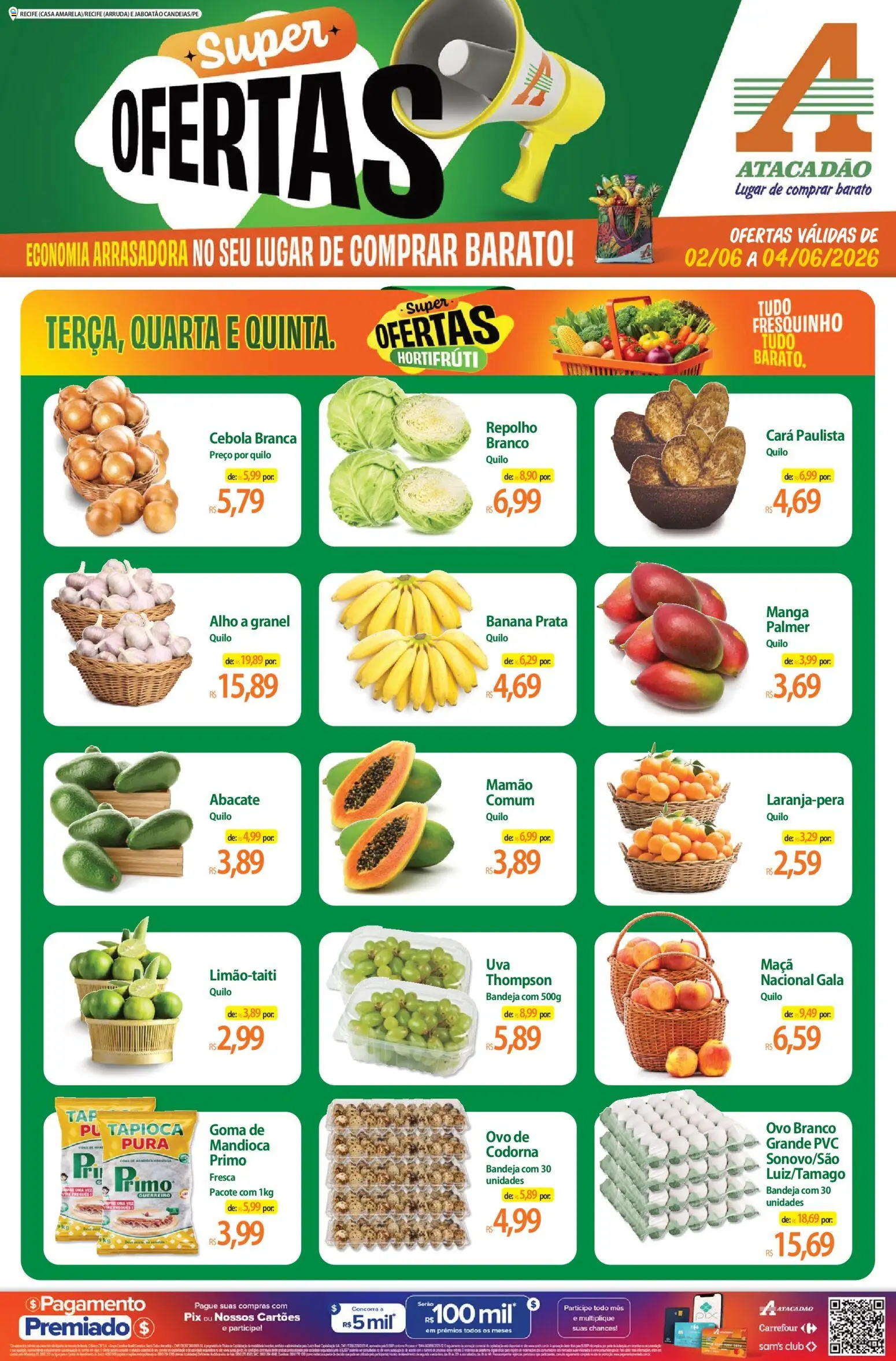 Pré-Visualização do folheto "Atacadão ofertas - PE" da loja Atacadão válido a partir de 02/06/2026