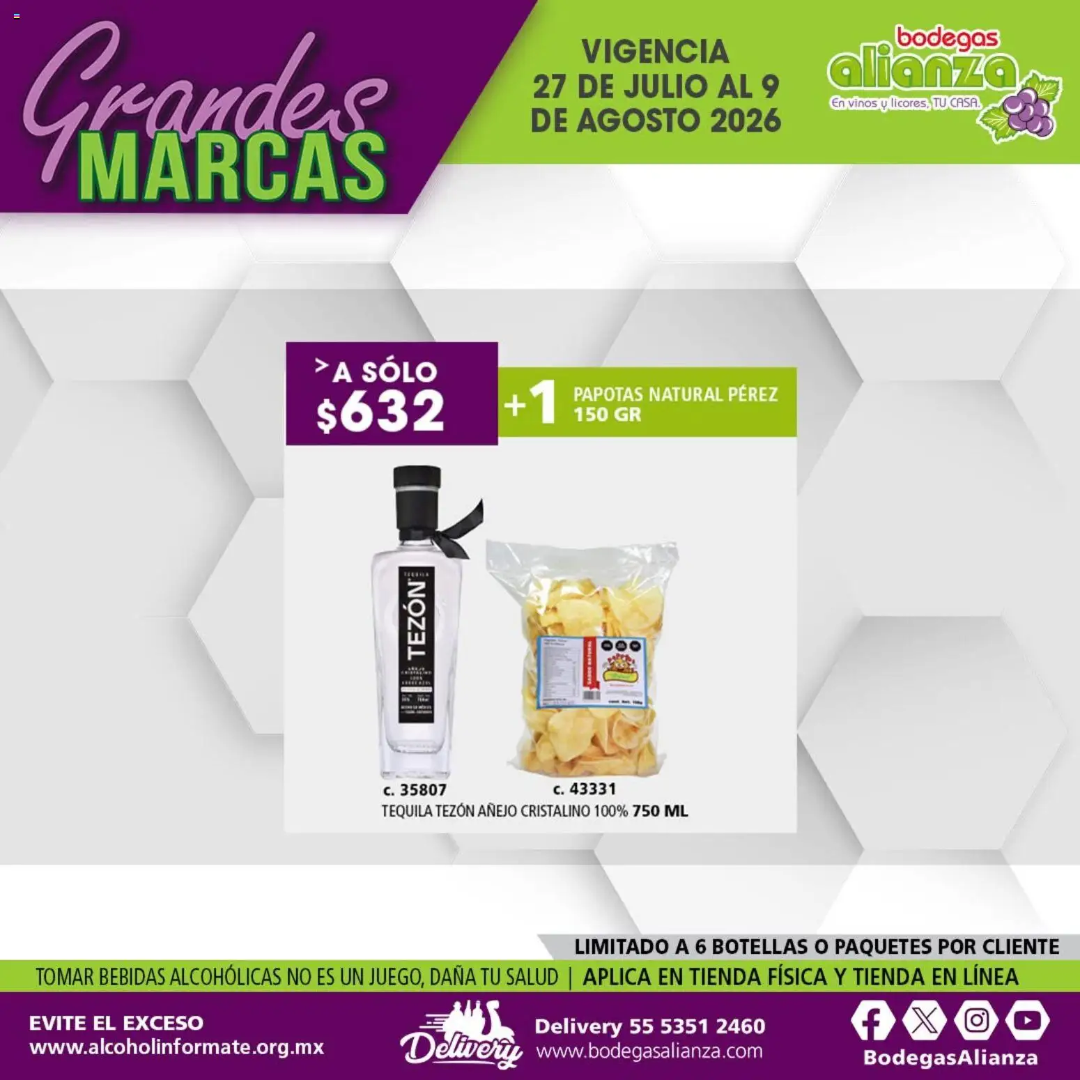 Vista previa las ofertas de la tienda Bodegas Alianza - Bodegas Alianza catálogo Grandes Marcas desde el 27/07/2026 
