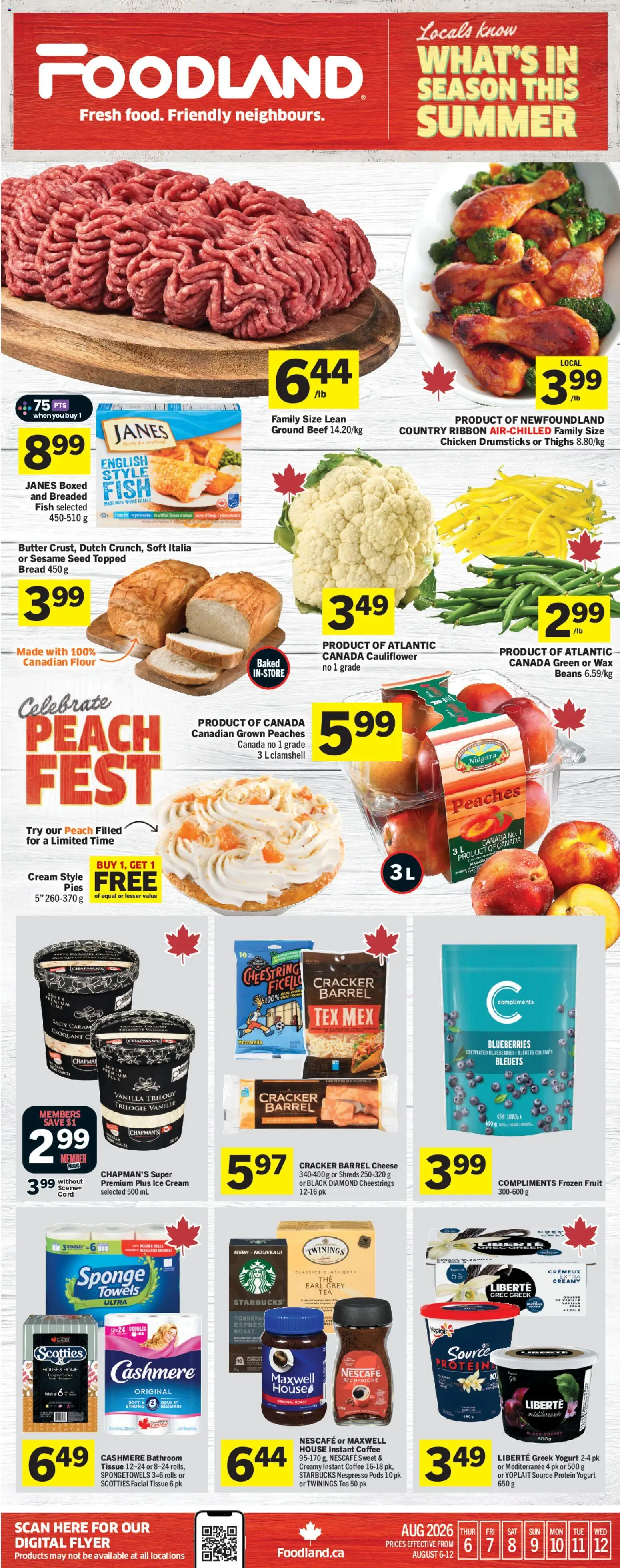 Preview of leaflet Foodland weekly flyer / circulaire from shop Foodland is valid from Aug 06, 2026
