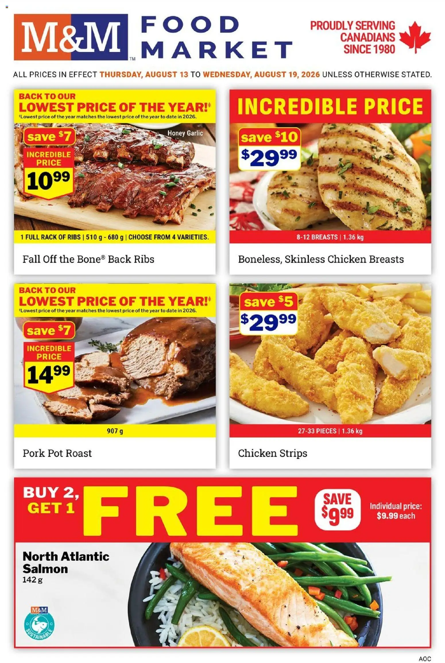 Preview of leaflet M&M Food Market weekly flyer / circulaire from shop M&M Food Market is valid from Aug 13, 2026