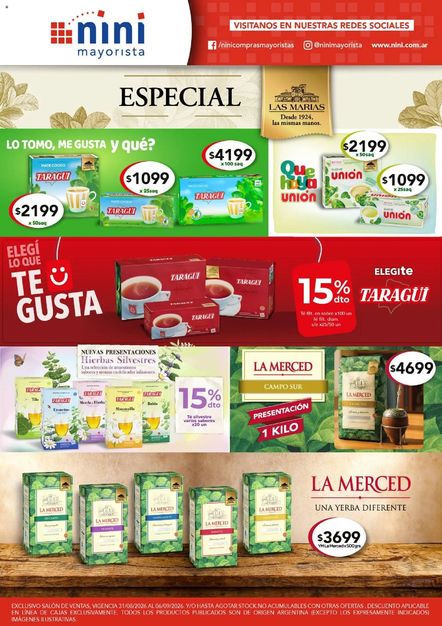 Vista previa del folleto de la tienda NINI Mayorista válido desde el 31/08/2026 