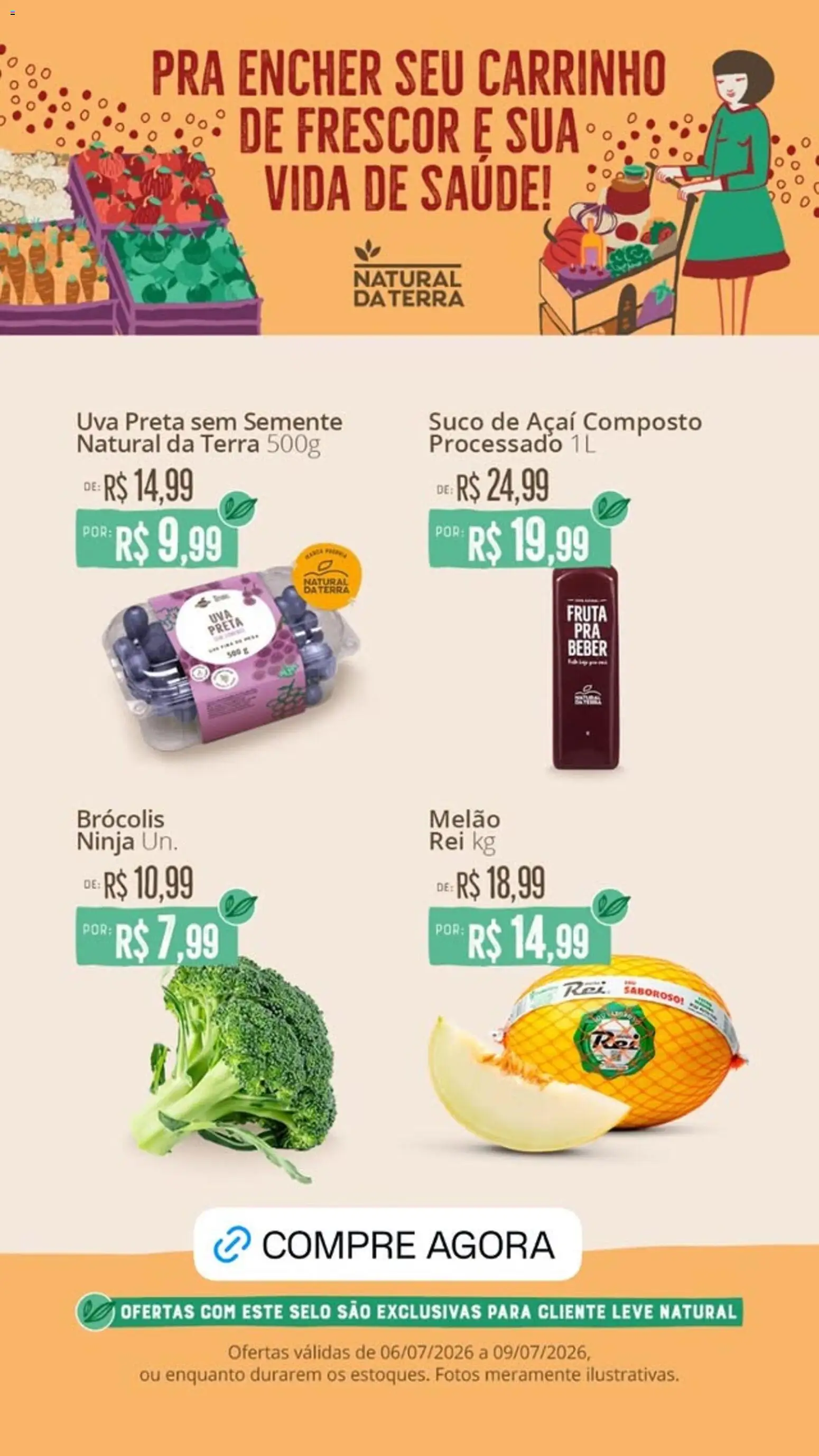 Pré-Visualização do folheto "Natural da Terra - Ofertas da semana" da loja Natural da Terra válido a partir de 06/07/2026