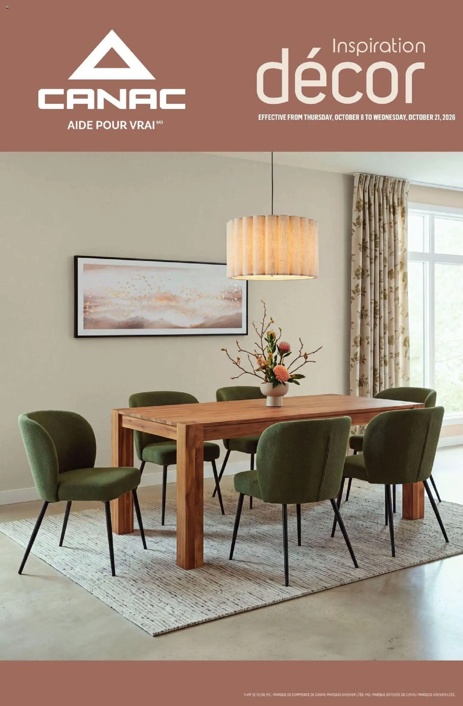 Preview of leaflet Canac flyer - Inspiration décor from shop Canac is valid from Oct 08, 2026
