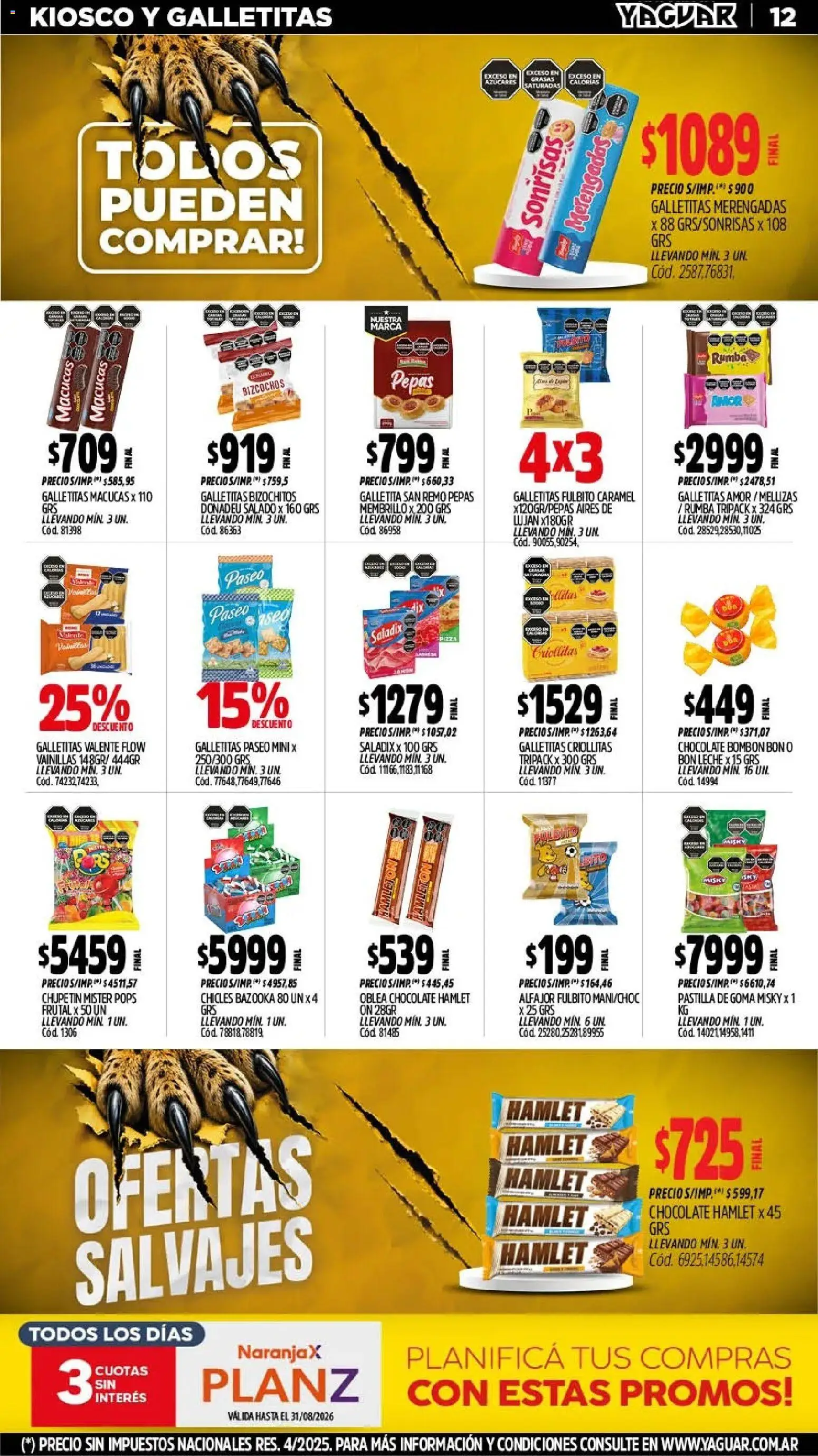 Vista previa del folleto de la tienda Yaguar válido desde el 03/08/2026 