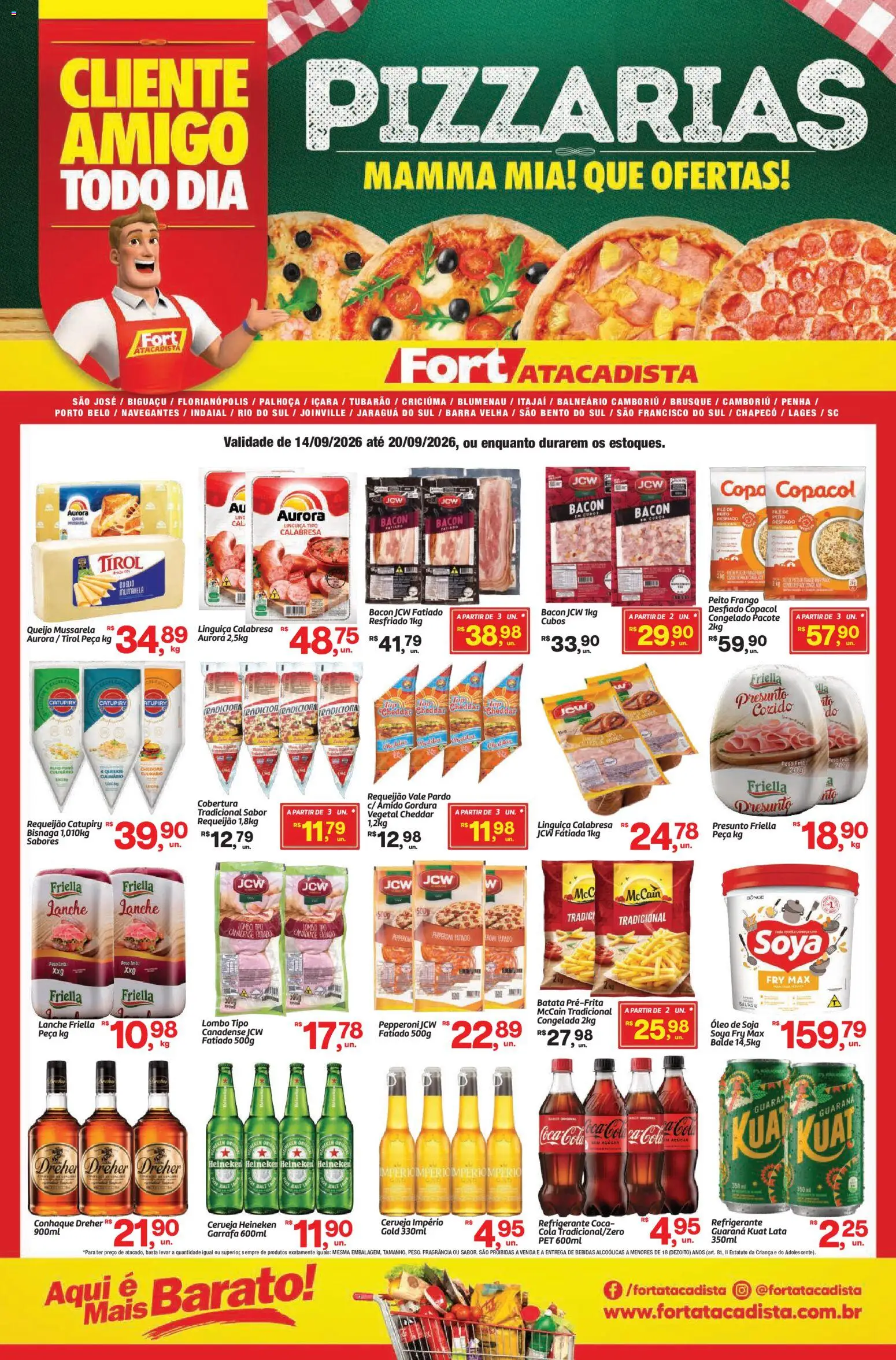 Pré-Visualização do folheto "Fort Atacadista ofertas Food Service" da loja Fort Atacadista válido a partir de 14/09/2026