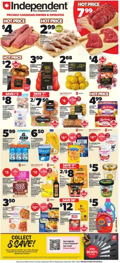 Un aperçu du dépliant Independent Grocer weekly flyer / circulaire du magasin Independent Grocer est valide à partir 24 sept. 2026