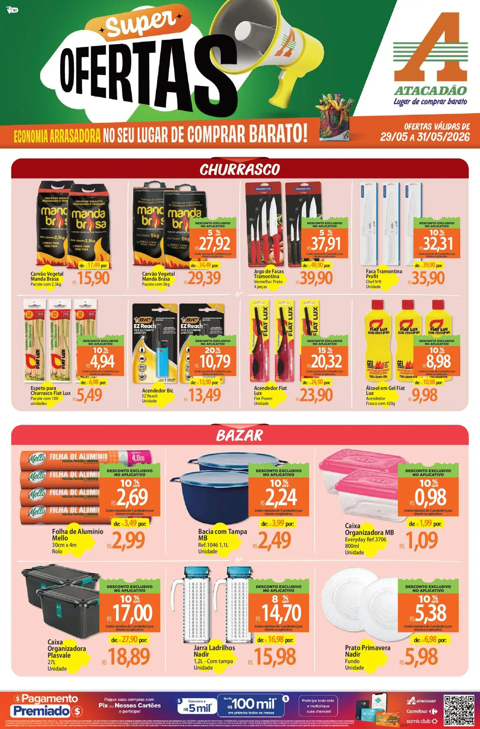 Pré-Visualização do folheto "Atacadão ofertas - RJ" da loja Atacadão válido a partir de 29/05/2026