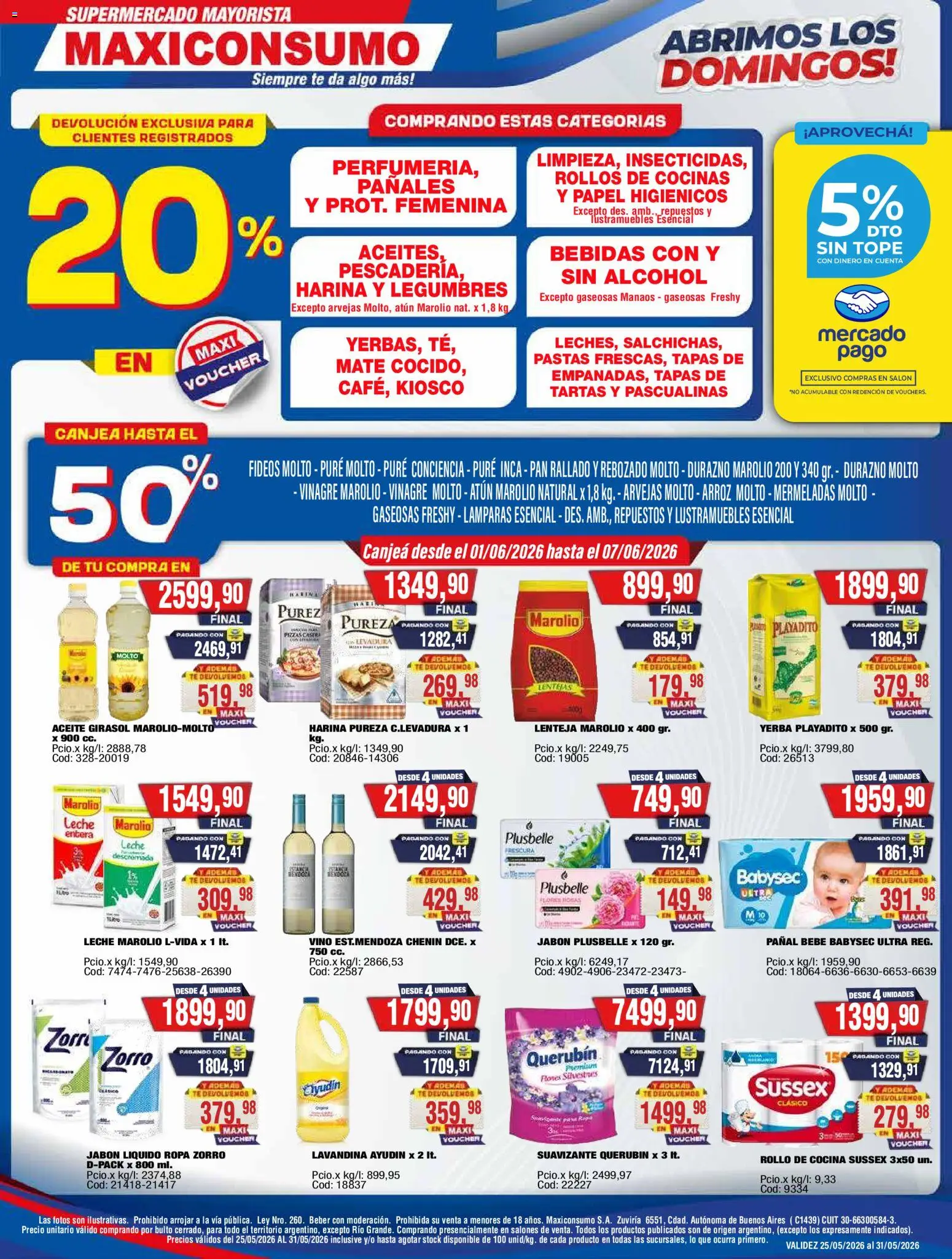 Vista previa del folleto de la tienda Maxiconsumo válido desde el 01/06/2026 