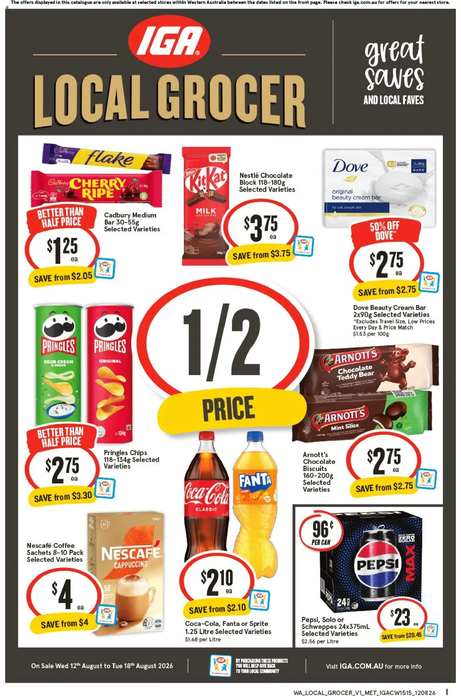 Preview of catalogue IGA Local Grocer WA from shop IGA valid 12/08/2026