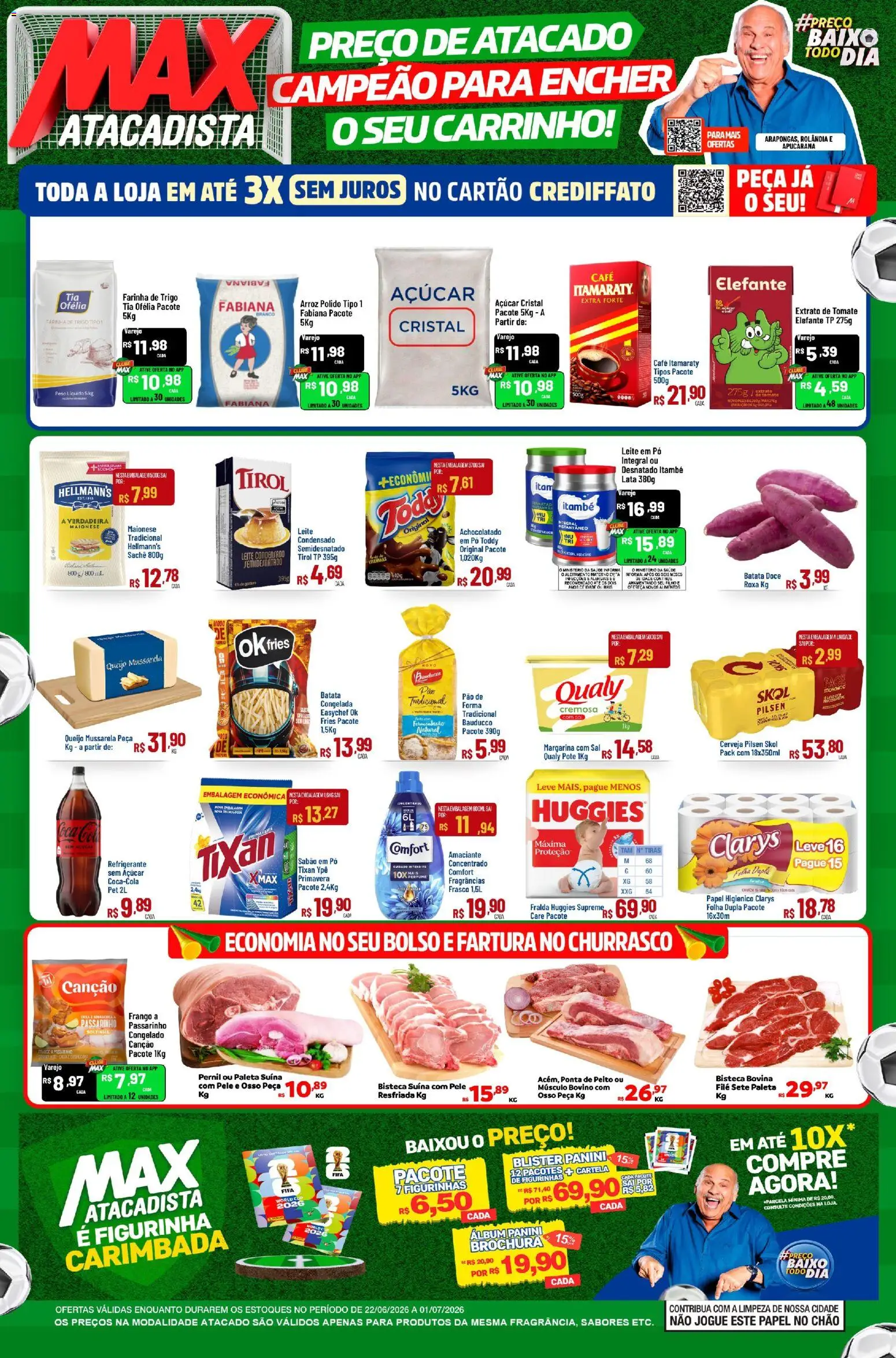 Pré-Visualização do folheto "Max Atacadista - Ofertas da semana" da loja Max Atacadista válido a partir de 22/06/2026