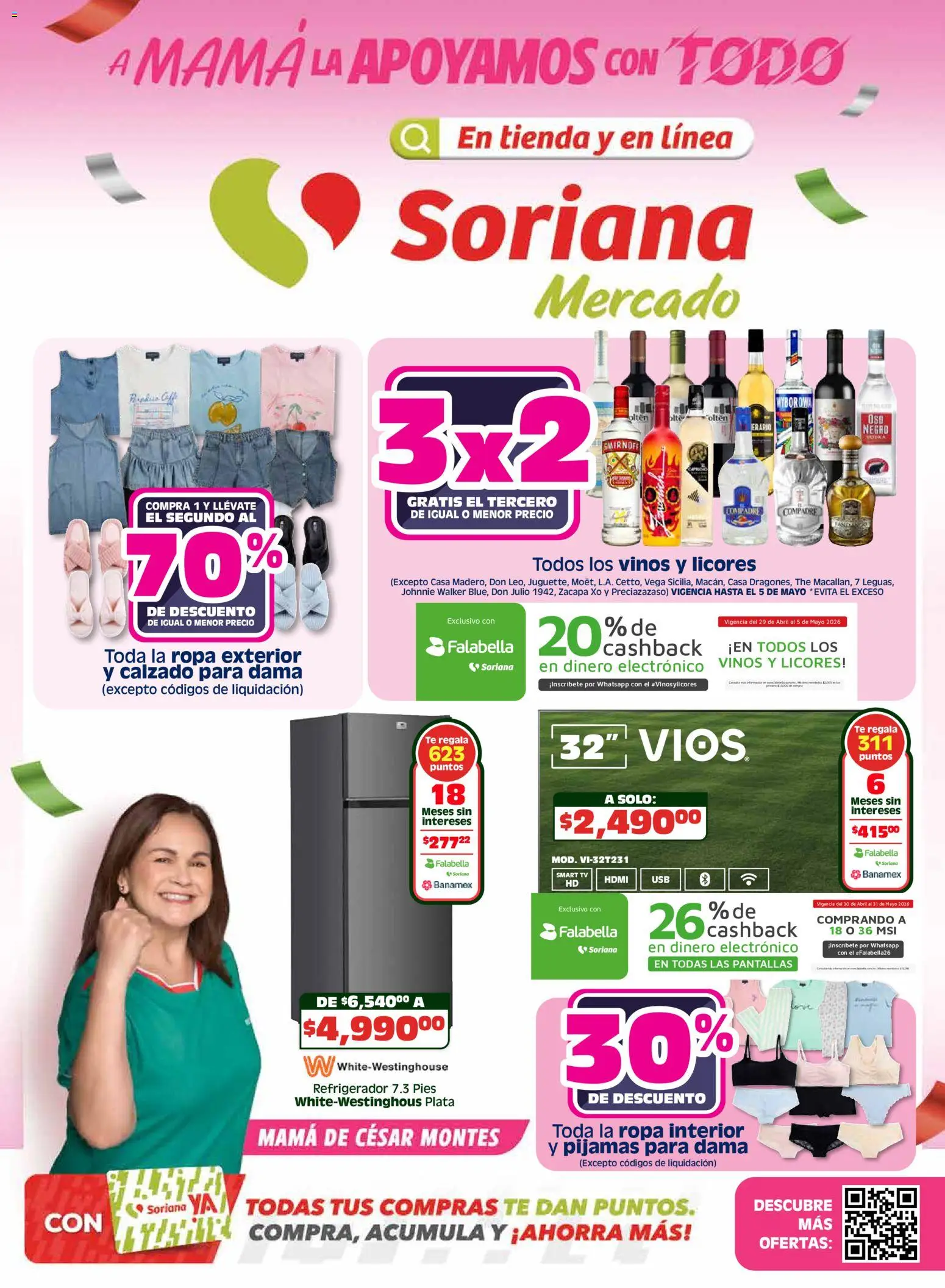 Vista previa las ofertas de la tienda Soriana - Soriana Apoyamos con todo Mercado Nacional desde el 30/04/2026 