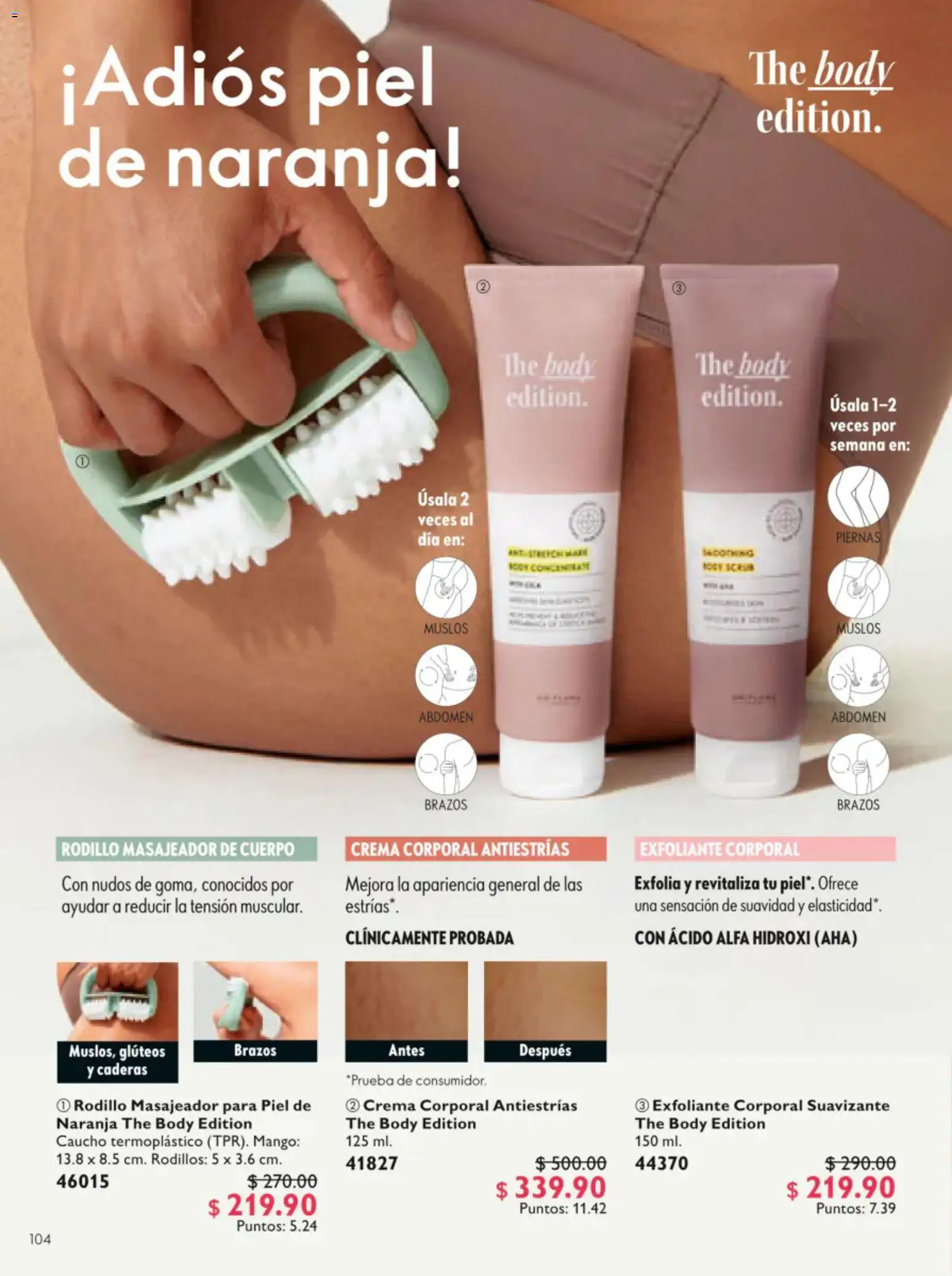 Vista previa las ofertas de la tienda Oriflame - Oriflame campaña 9 2026 desde el 20/06/2026 - Mango, Crema, Body, Exfoliante corporal, Exfoliante, Crema corporal, Rodillo, Suavizante