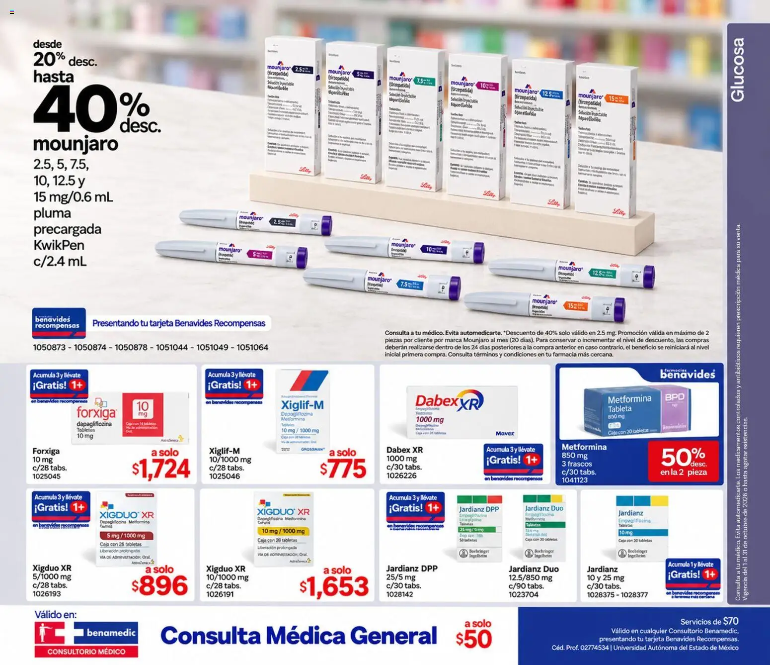 Vista previa las ofertas de la tienda Farmacia Benavides - Farmacia Benavides catálogo desde el 01/10/2026 